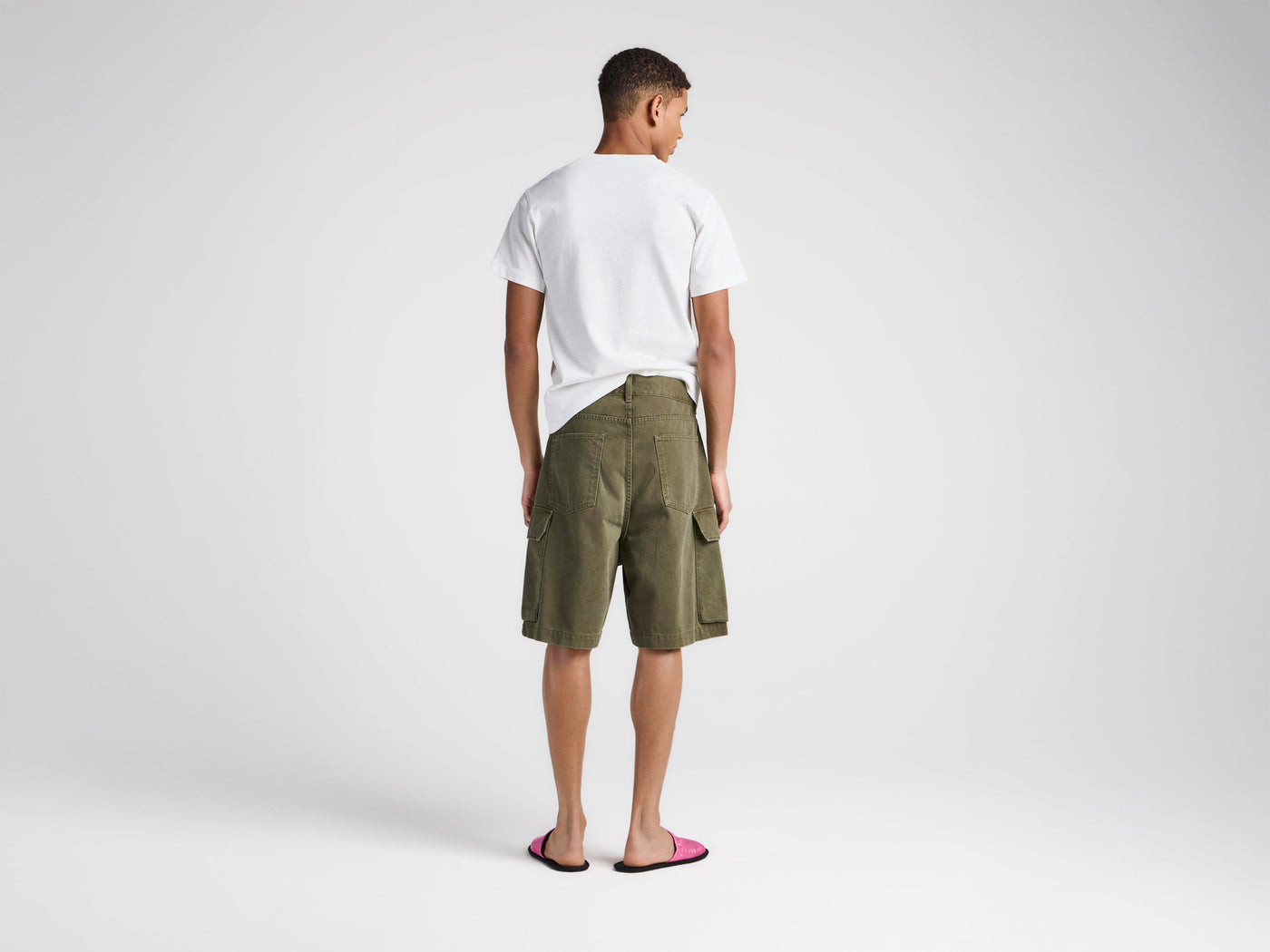 MENS PORN T-SHIRT IN WHITE & GREEN