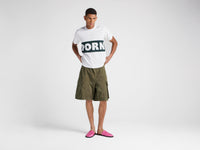 MENS PORN T-SHIRT IN WHITE & GREEN