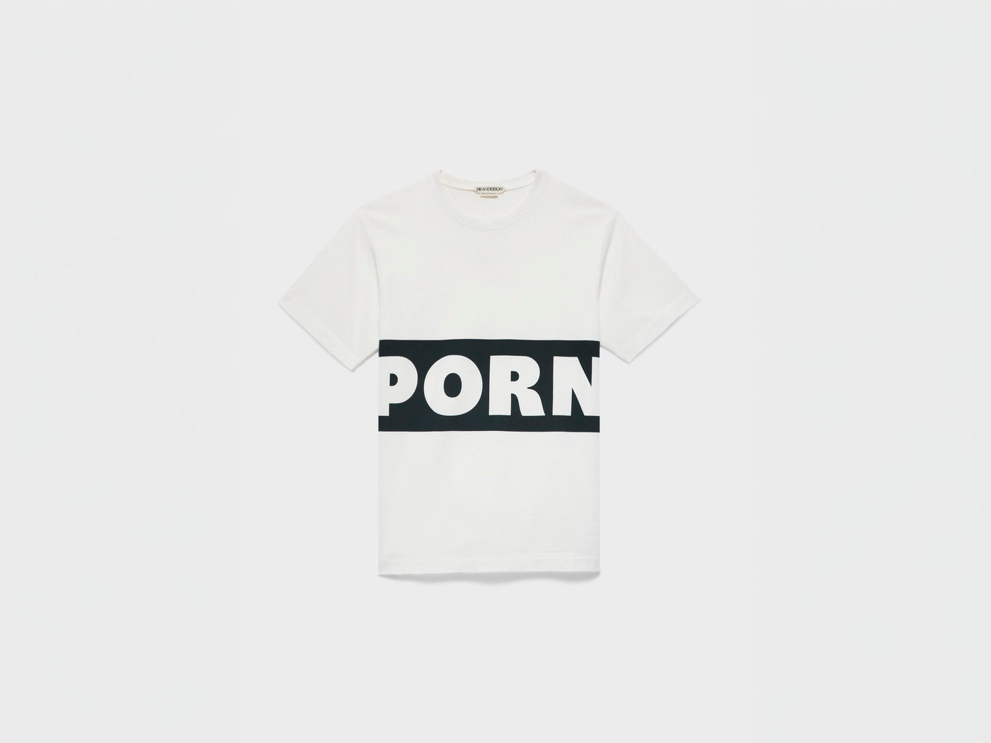 MENS PORN T-SHIRT IN WHITE & GREEN