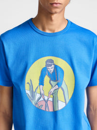 MENS GARDENER T-SHIRT IN SAPPHIRE BLUE
