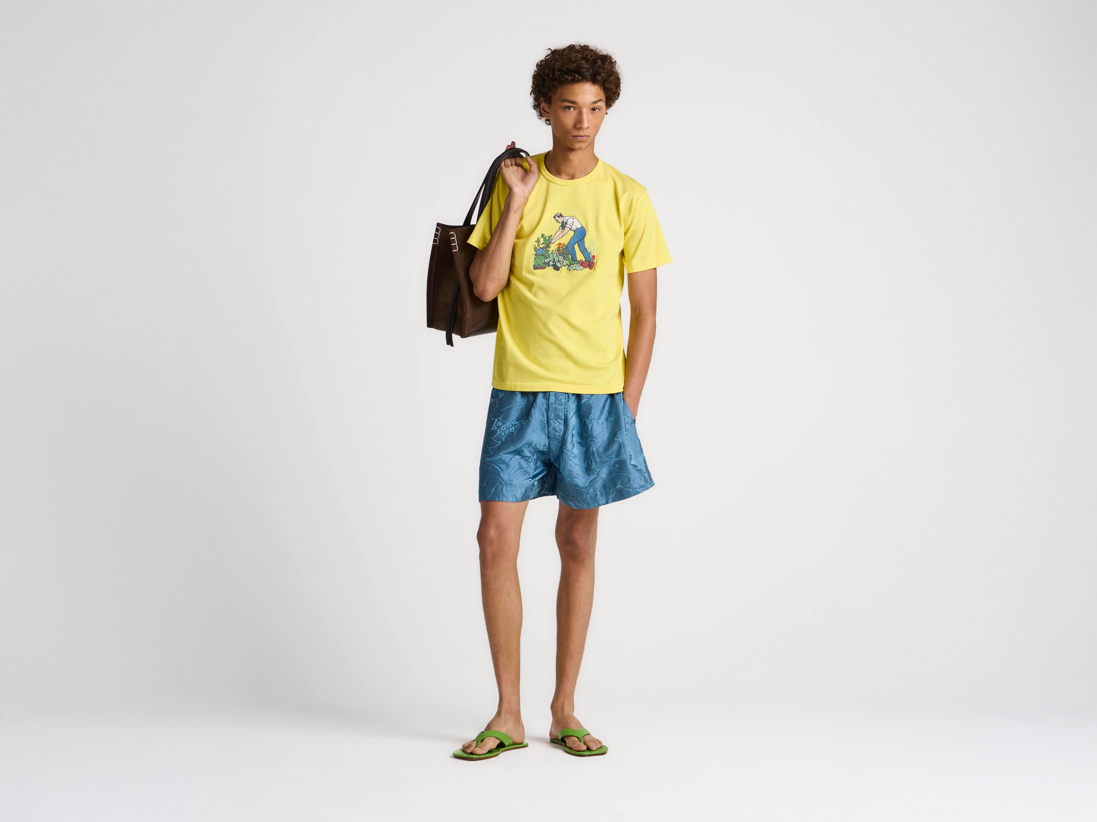 MENS GARDENER T-SHIRT IN LEMON in LEMON JT0345PG1937207XXS | JW