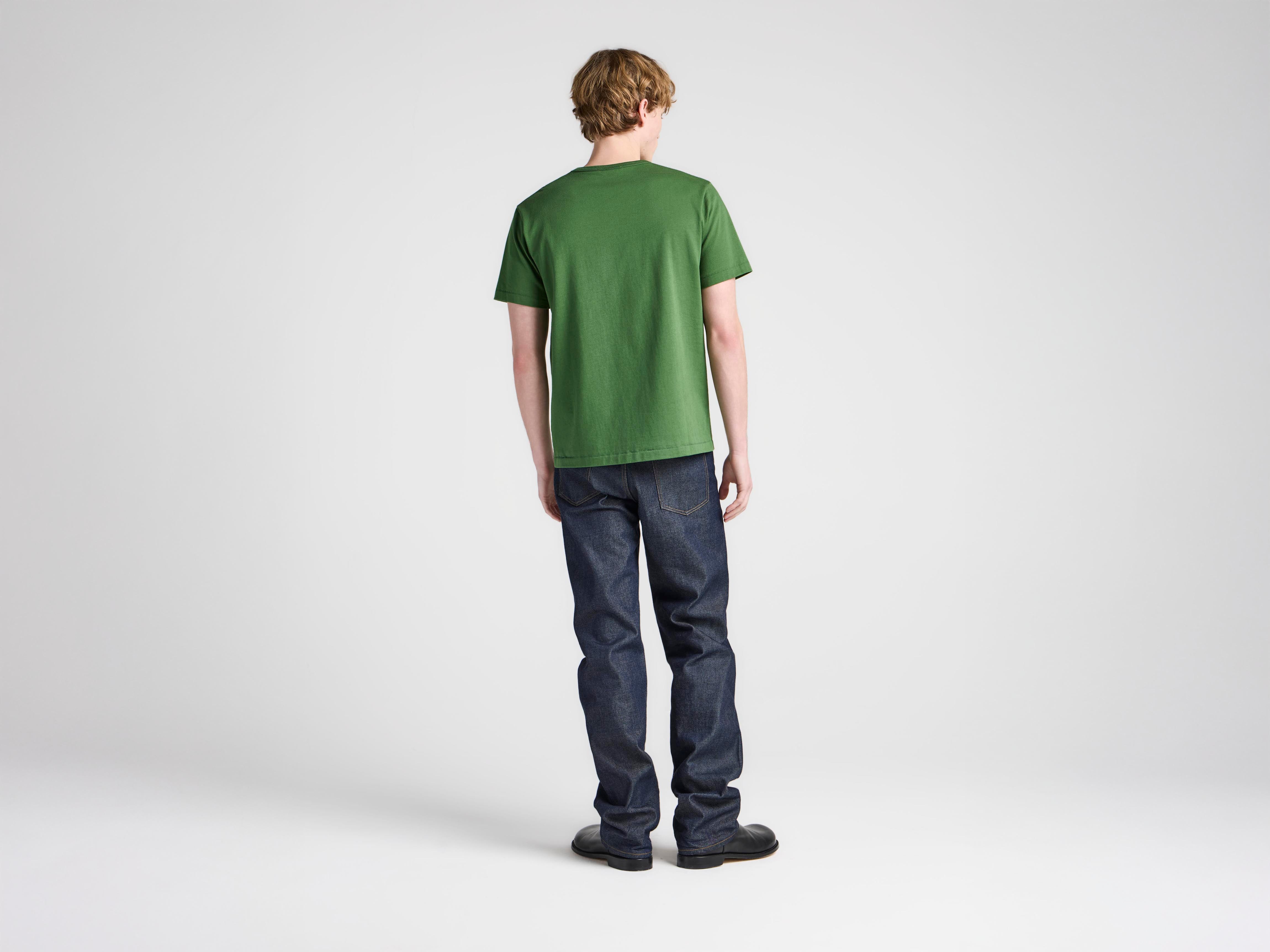 MENS SCATTERED LETTERS T-SHIRT IN GREEN in GREEN