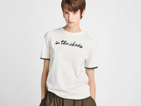 WOMENS 'IN THE SHADE' T-SHIRT IN ECRU & WASHED BLACK