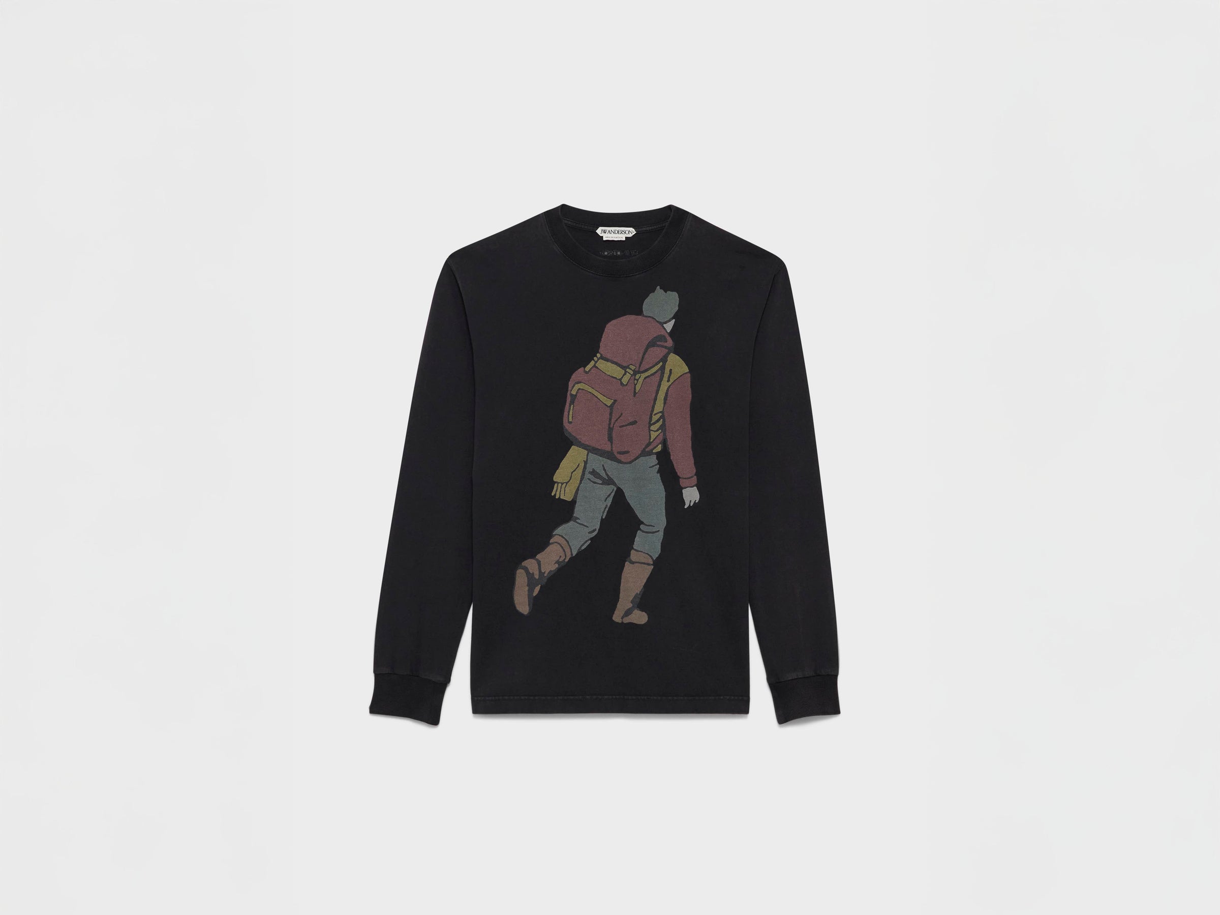MENS HIKER LONG-SLEEVED SHIRT IN WASHED BLACK