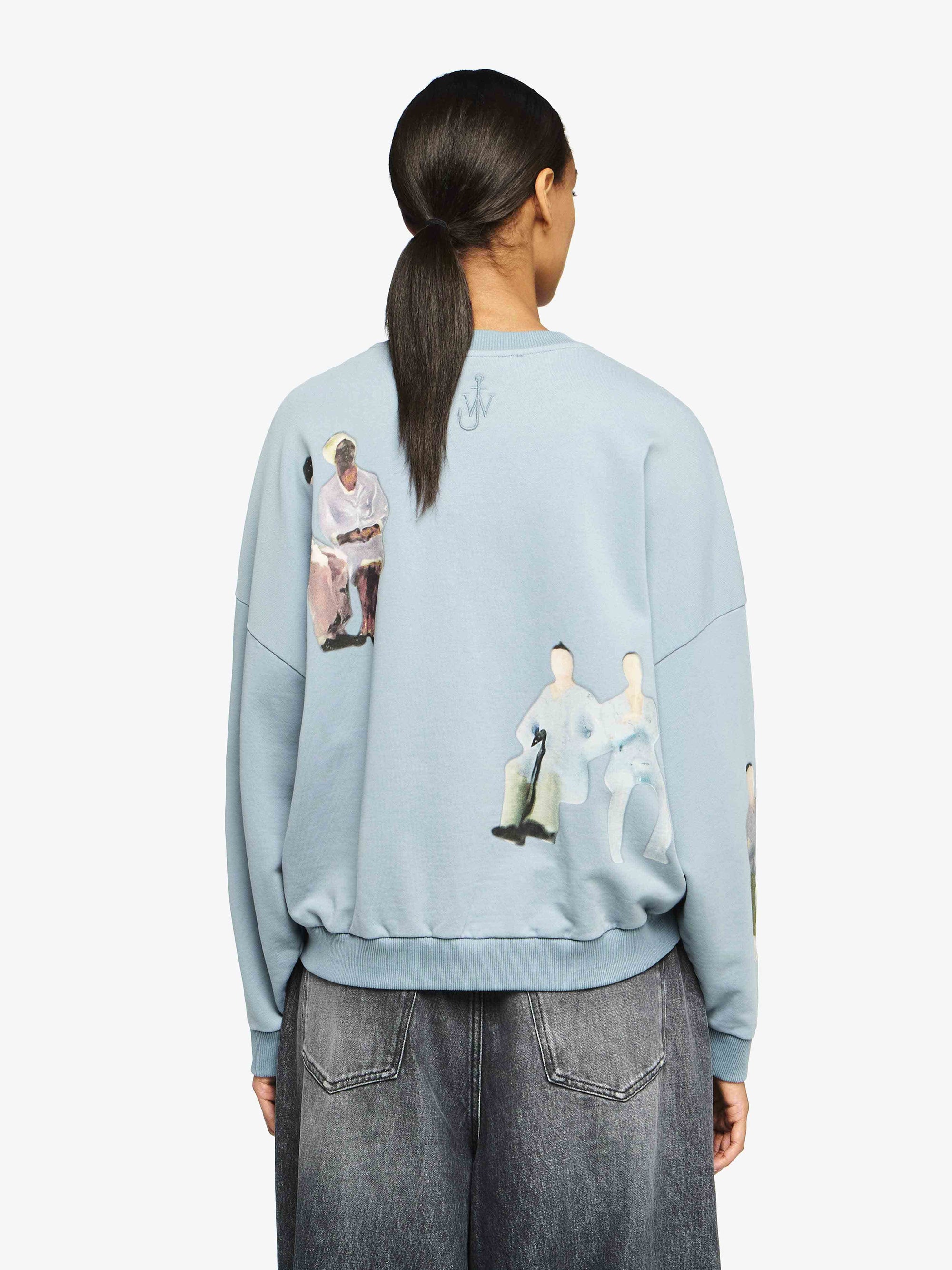 SWEATSHIRT WITH ALL OVER PRINT