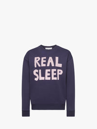 CL_REAL SLEEP PRINTED SWEATSHIRT - DARK NAVY_JW0219PG1632