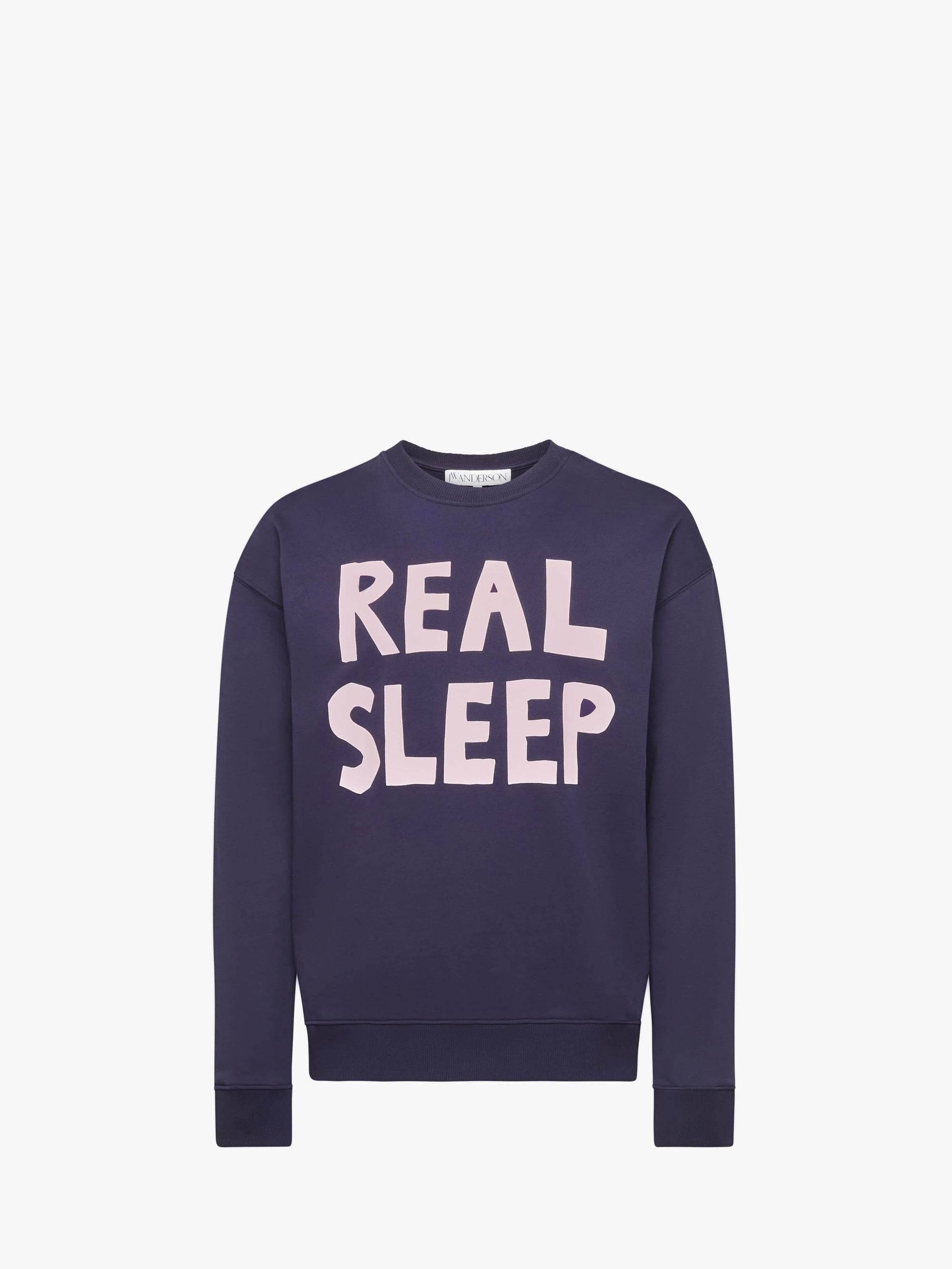 "REAL SLEEP" PRINTED SWEATSHIRT