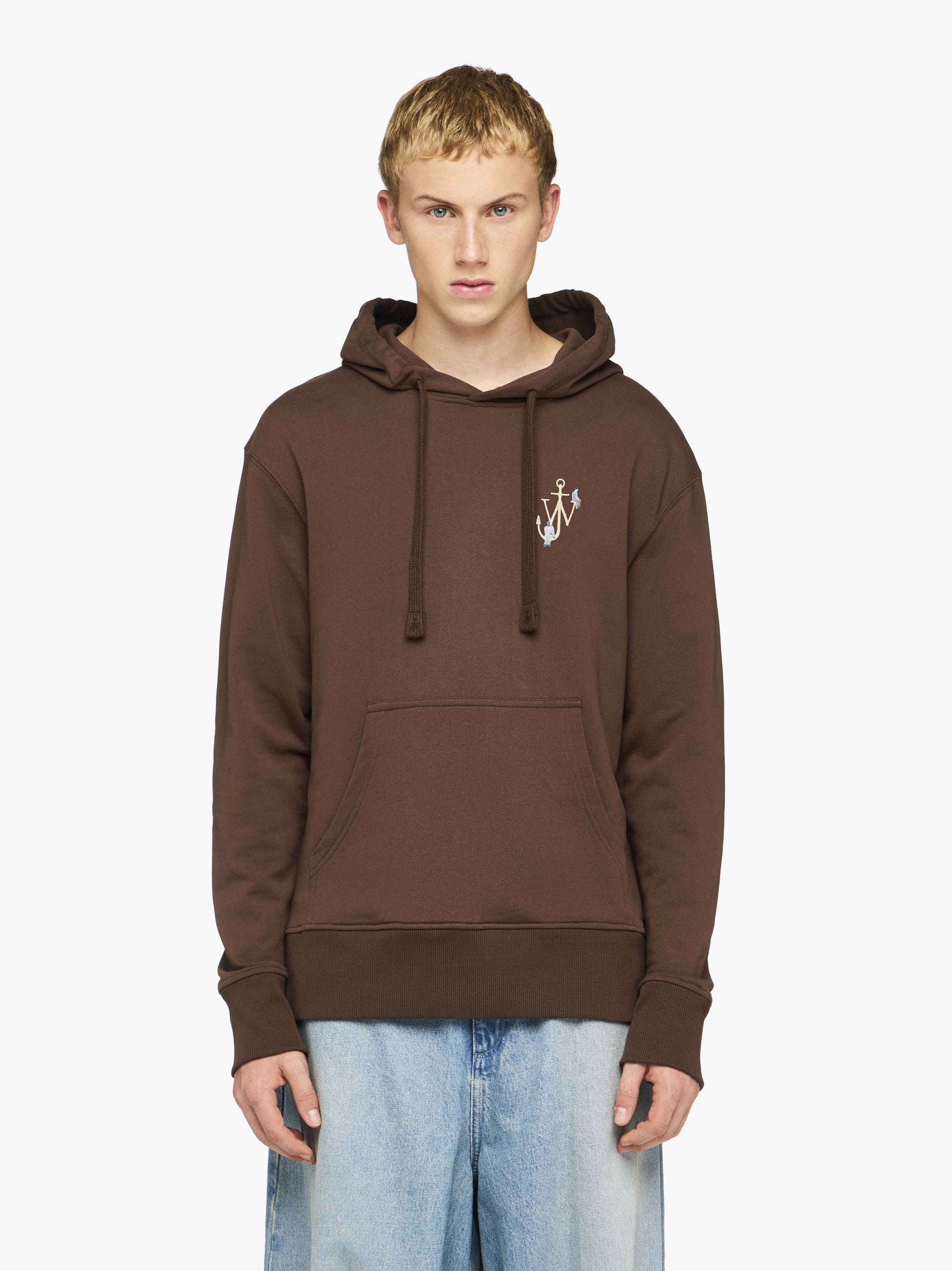 HOODIE WITH ANCHOR EMBROIDERY