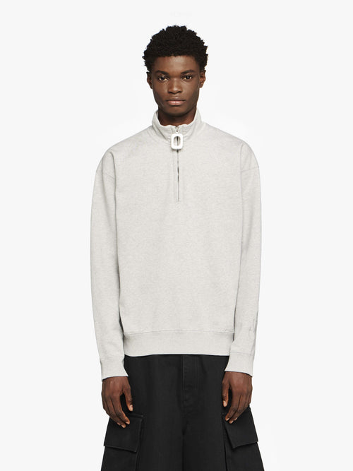 SWEATSHIRT WITH HALF ZIP