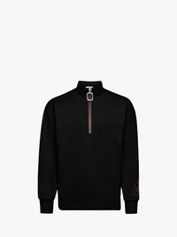 CL_HALF ZIP SWEATSHIRT - BLACK_JW0225PG1632