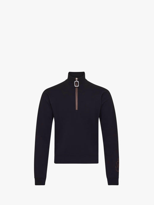 SWEATSHIRT WITH HALF ZIP