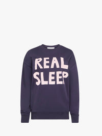 CL_REAL SLEEP PRINTED SWEATSHIRT - DARK NAVY_JW0230PG1632