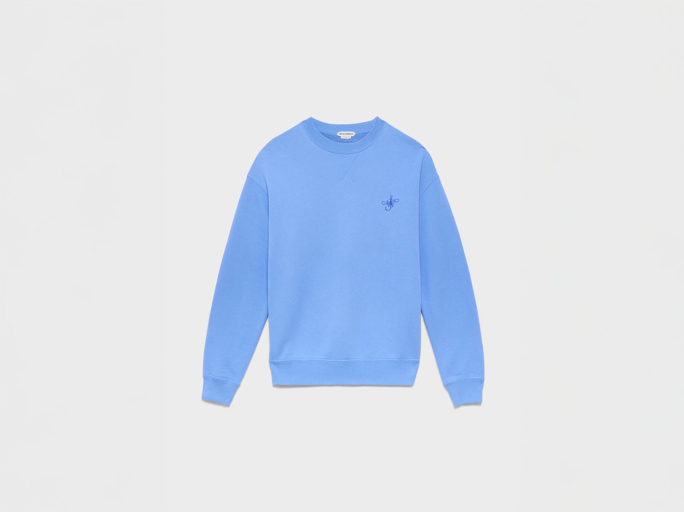 MENS RIBBON ANCHOR SWEATSHIRT IN WASHED BLUE