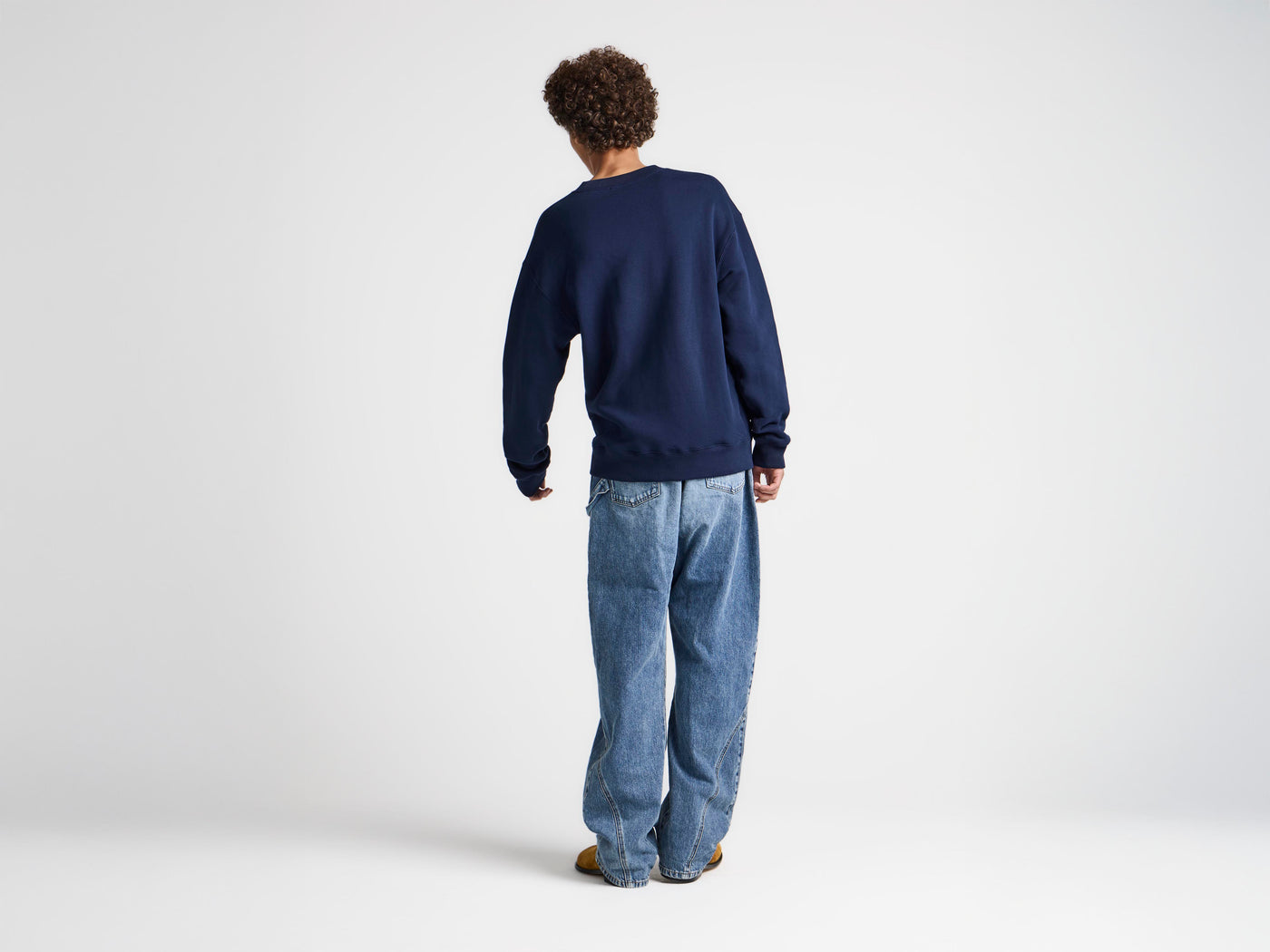 MENS RIBBON ANCHOR SWEATSHIRT IN NAVY