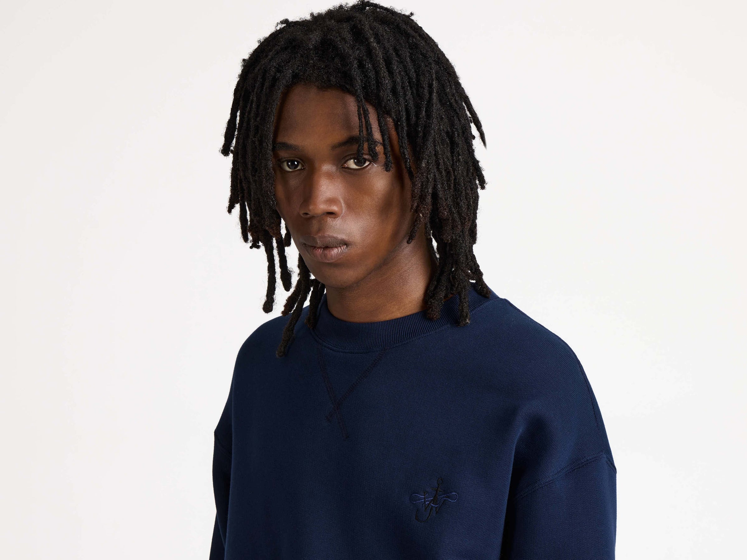 RIBBON ANCHOR SWEATSHIRT IN NAVY