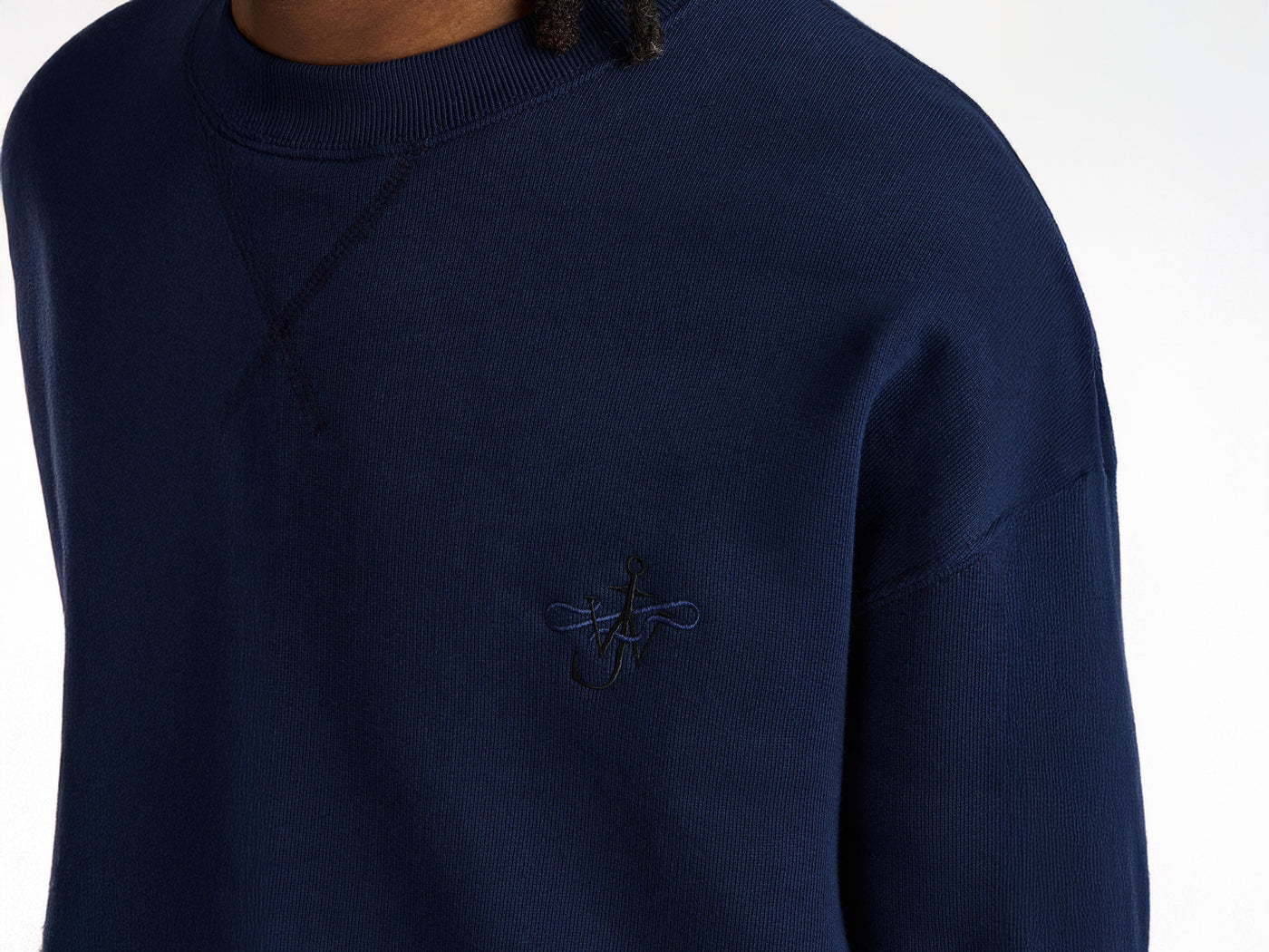 RIBBON ANCHOR SWEATSHIRT IN NAVY