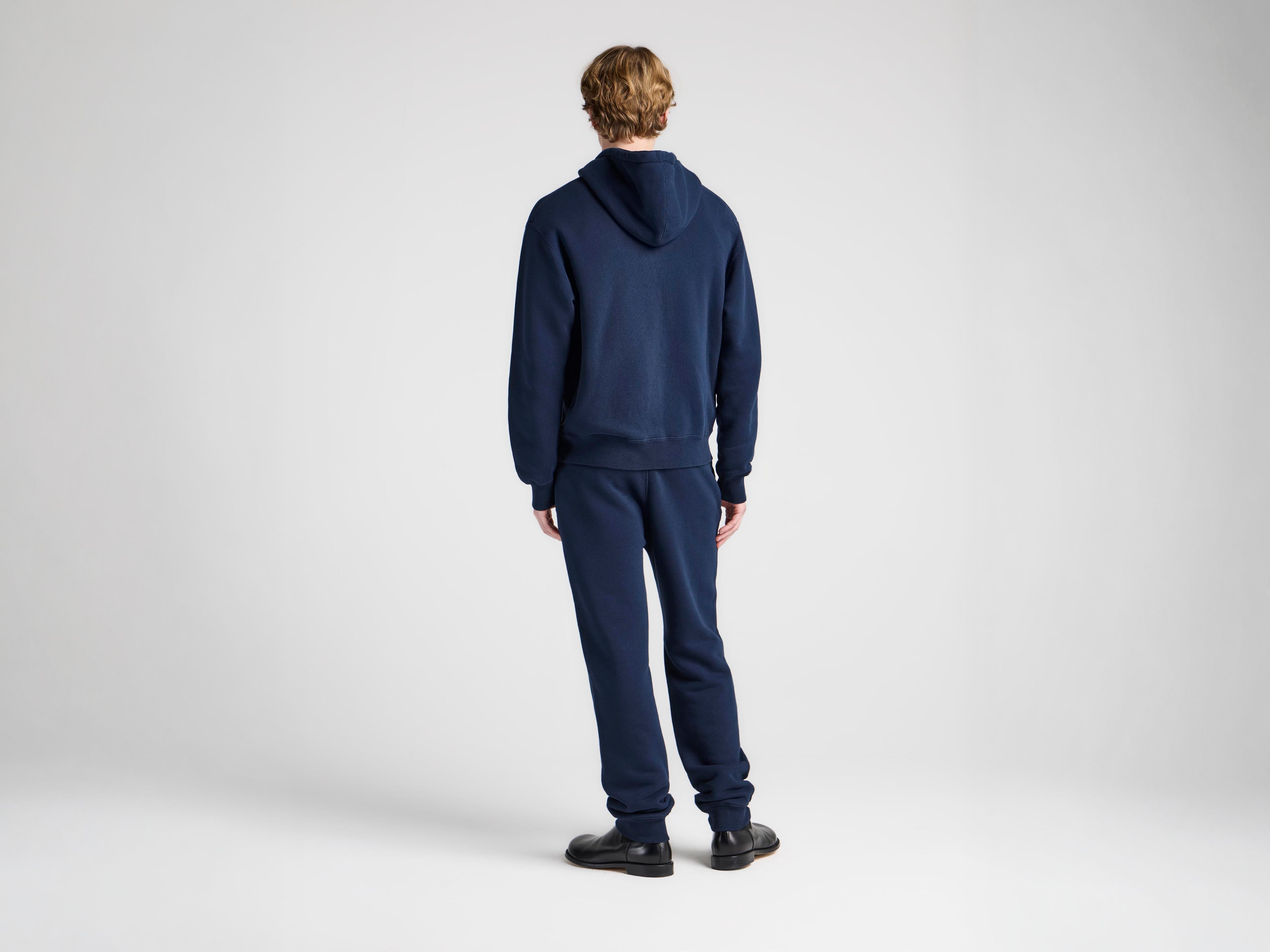 MENS FRONT ZIP HOODIE IN NAVY in NAVY JW0241PG1901888XXS | JW