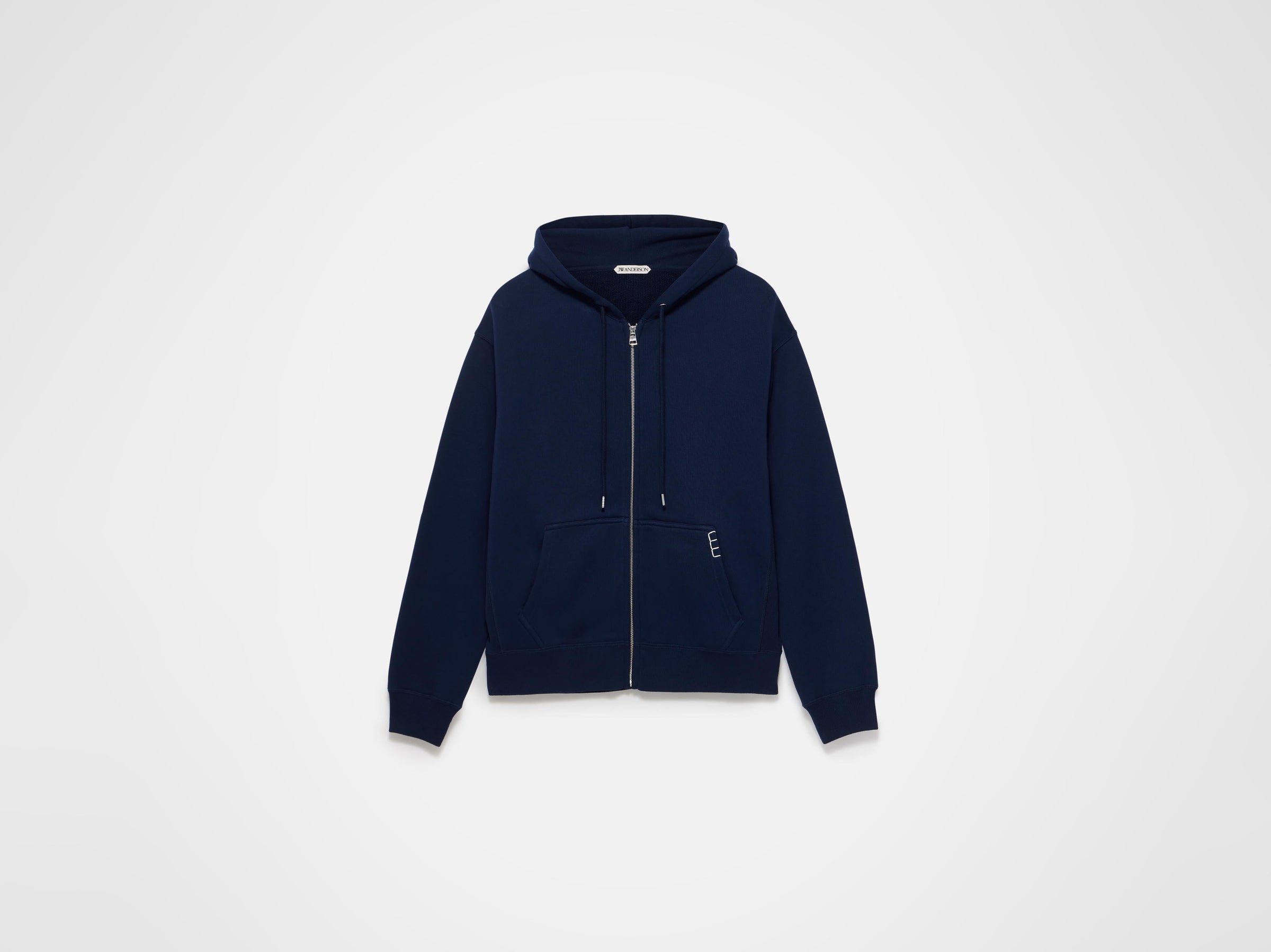 front zip hoodie navy Product Front 6