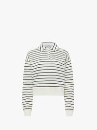 CL_POLO SWEATSHIRT - OFF WHITE/BROWN_JW0243PG1857