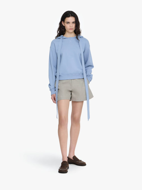 TIED BOW HOODIE
