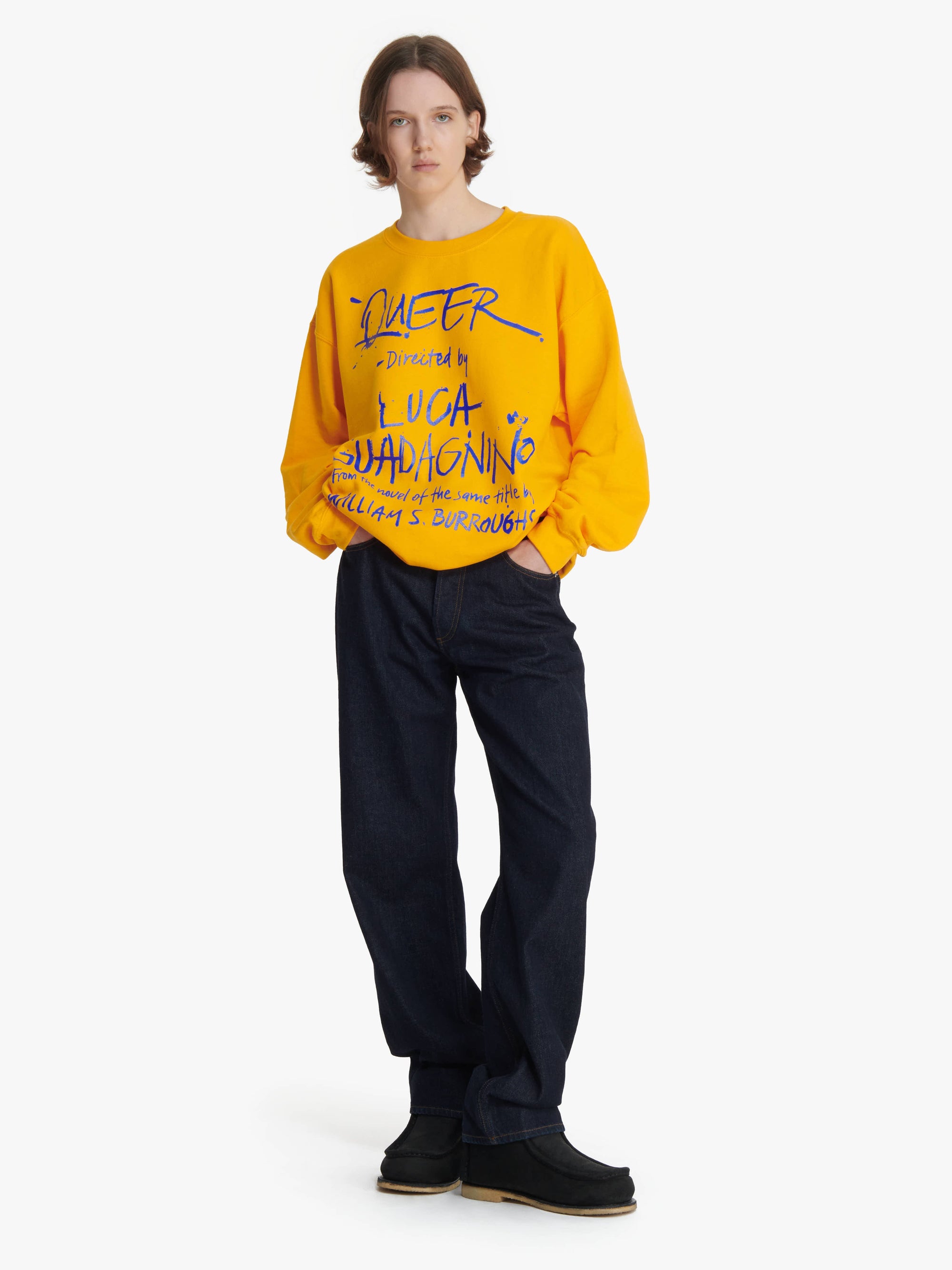 JW ANDERSON X QUEER SWEATSHIRT WITH TEXT PRINT