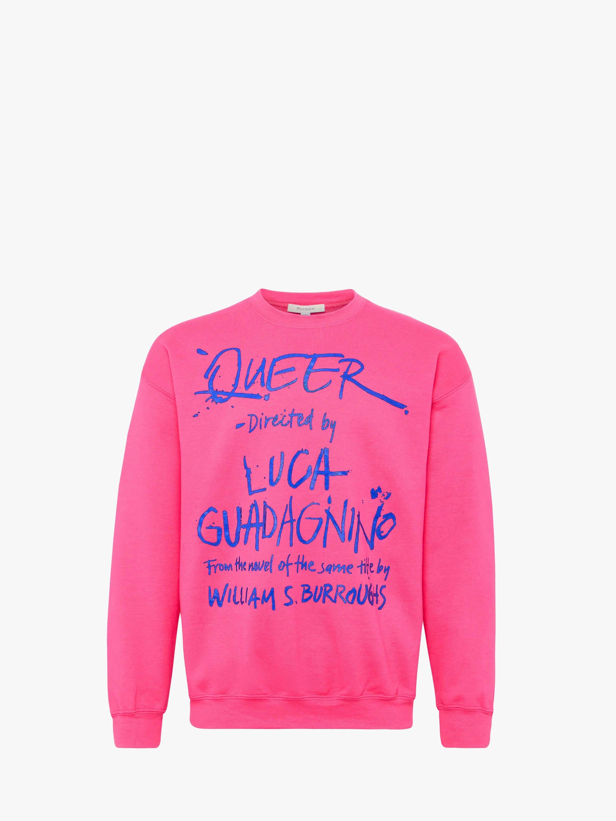 JW ANDERSON X QUEER SWEATSHIRT WITH TEXT PRINT