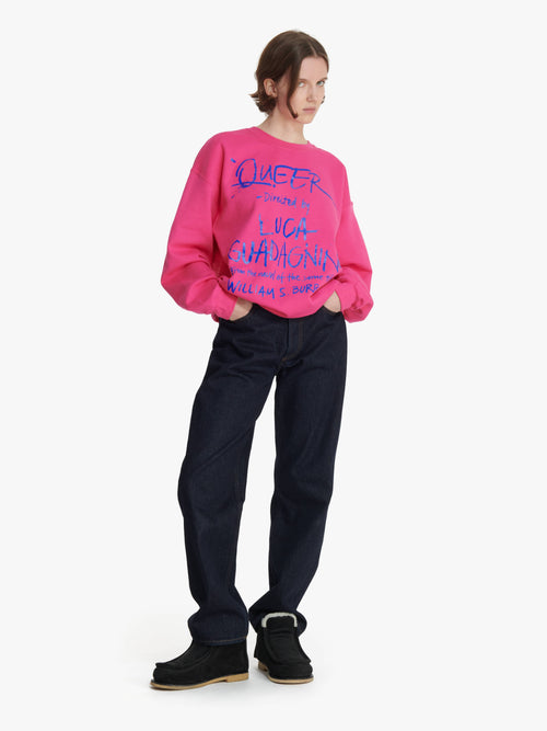 JW ANDERSON X QUEER SWEATSHIRT WITH TEXT PRINT