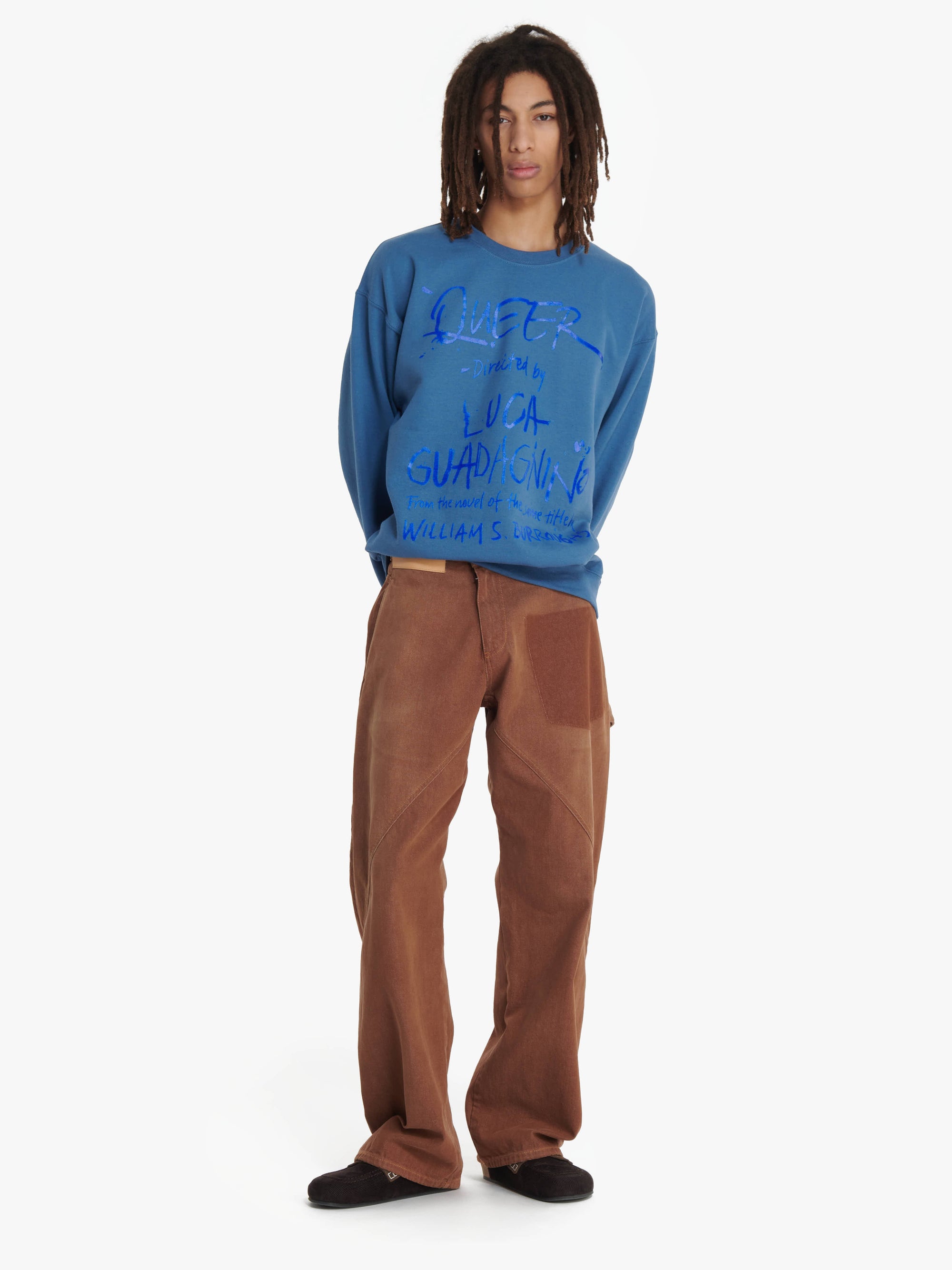 JW ANDERSON X QUEER SWEATSHIRT WITH TEXT PRINT