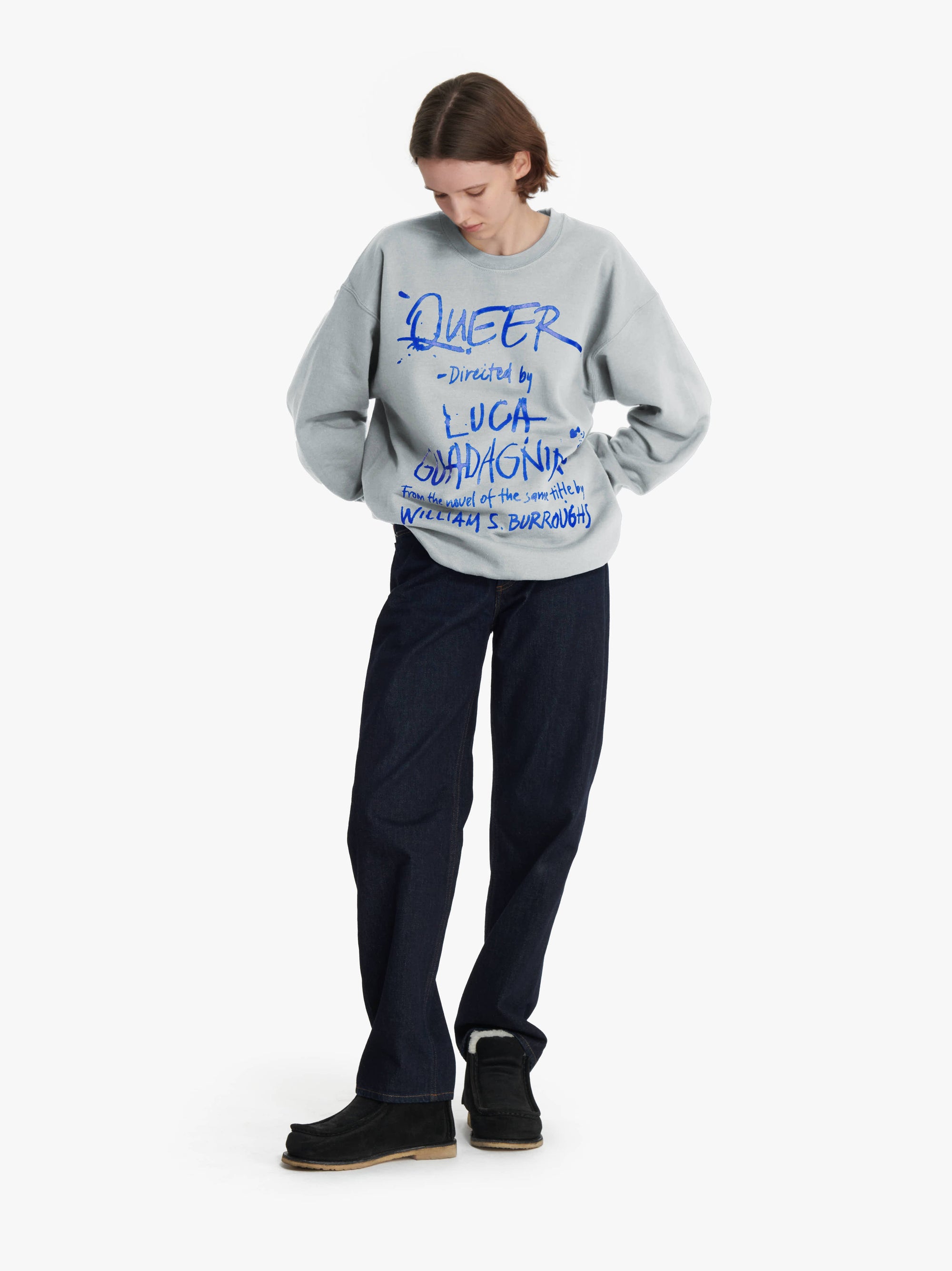 JW ANDERSON X QUEER SWEATSHIRT WITH TEXT PRINT