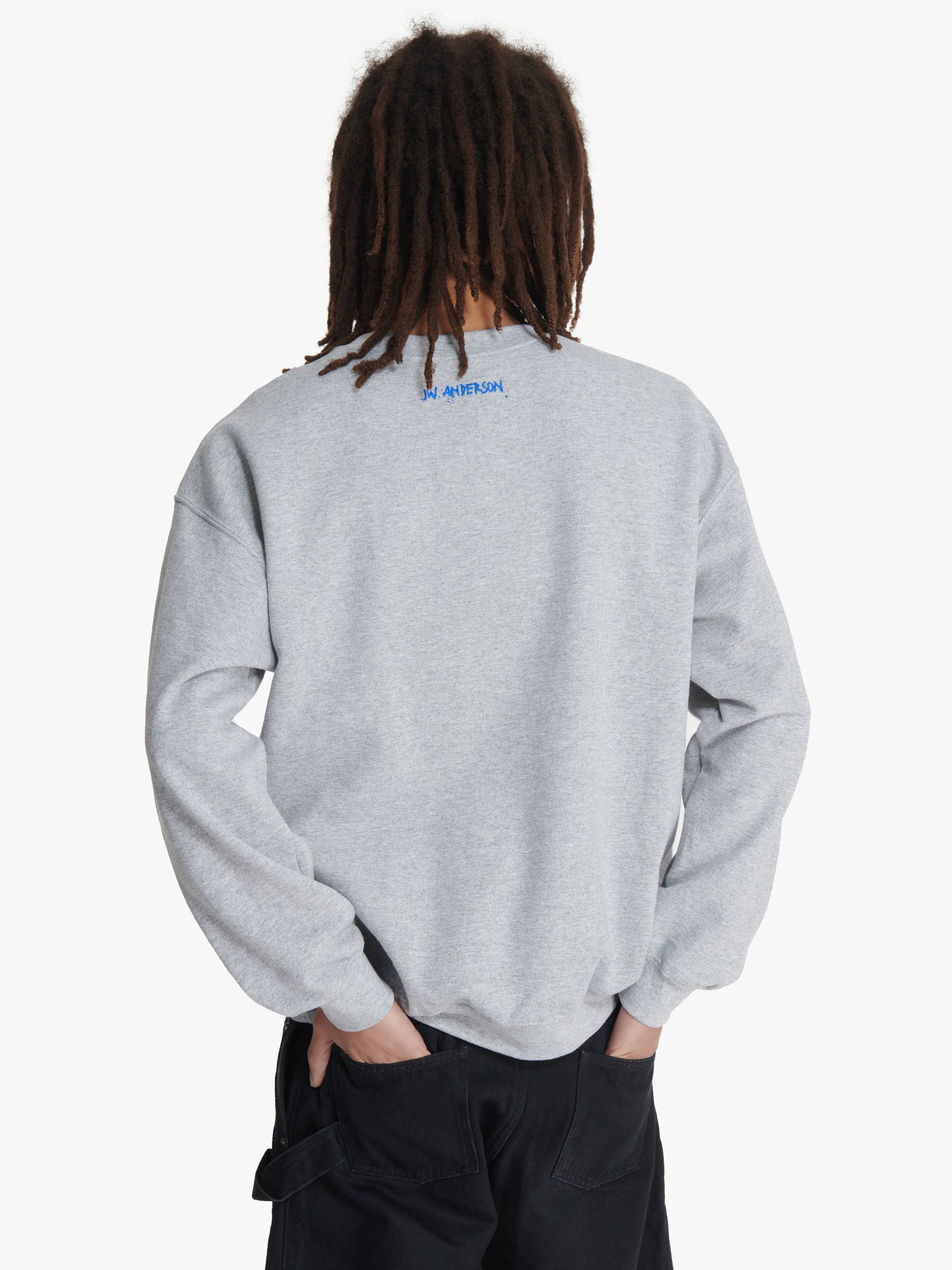 JW ANDERSON X QUEER SWEATSHIRT WITH TEXT PRINT