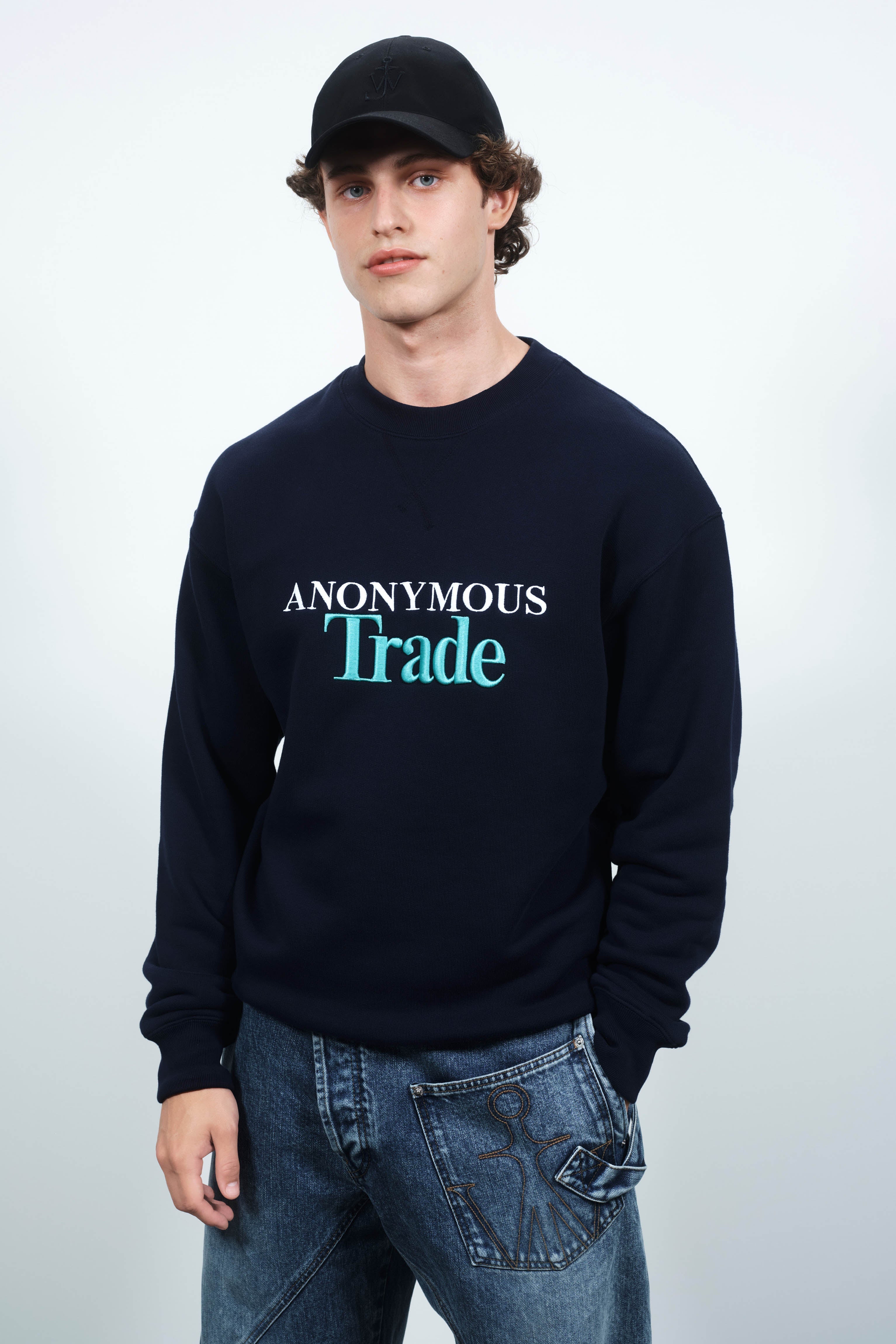 SS14 J.W. Anderson 変形ニットトップス ネイビー JW Anderson V-Neck Cashmere Sweater | Nordstrom