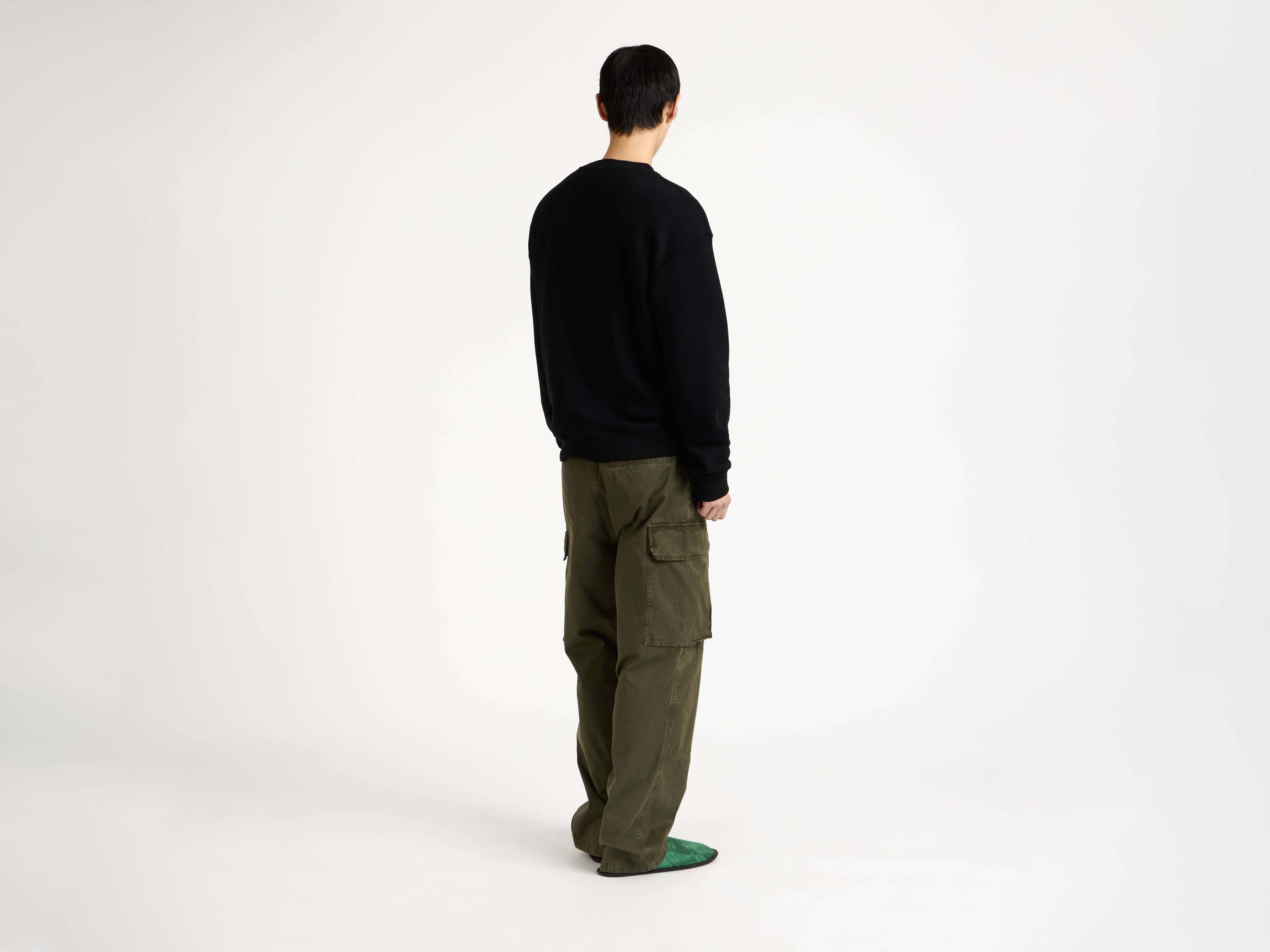 MENS 'ANONYMOUS LOVERS' SWEATSHIRT IN WASHED BLACK in WASHED BLACK