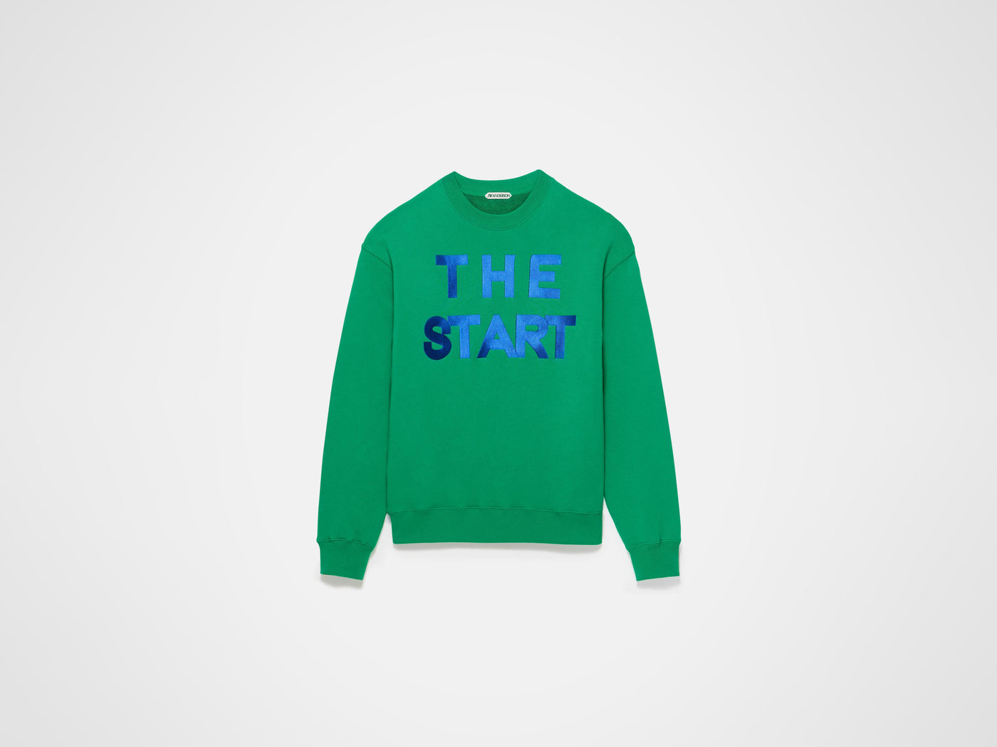 MENS 'THE START' SWEATSHIRT IN BRIGHT GREEN