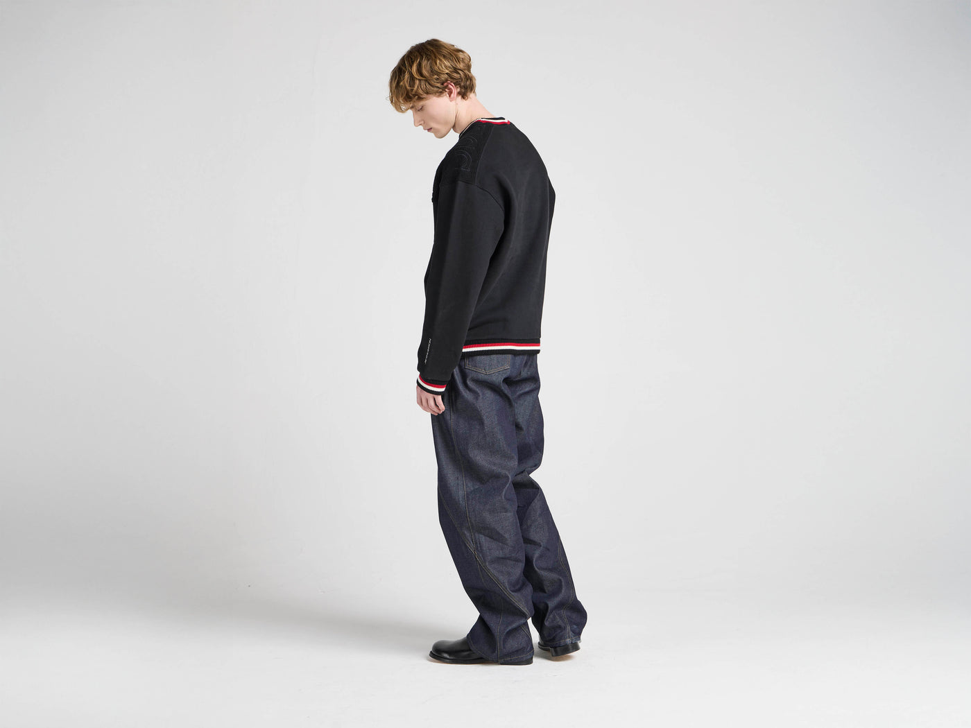 Unisex JW ANDERSON X GUINNESS CREWNECK SWEATSHIRT IN BLACK