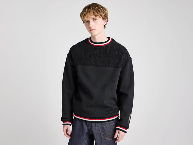 Unisex JW ANDERSON X GUINNESS CREWNECK SWEATSHIRT IN BLACK