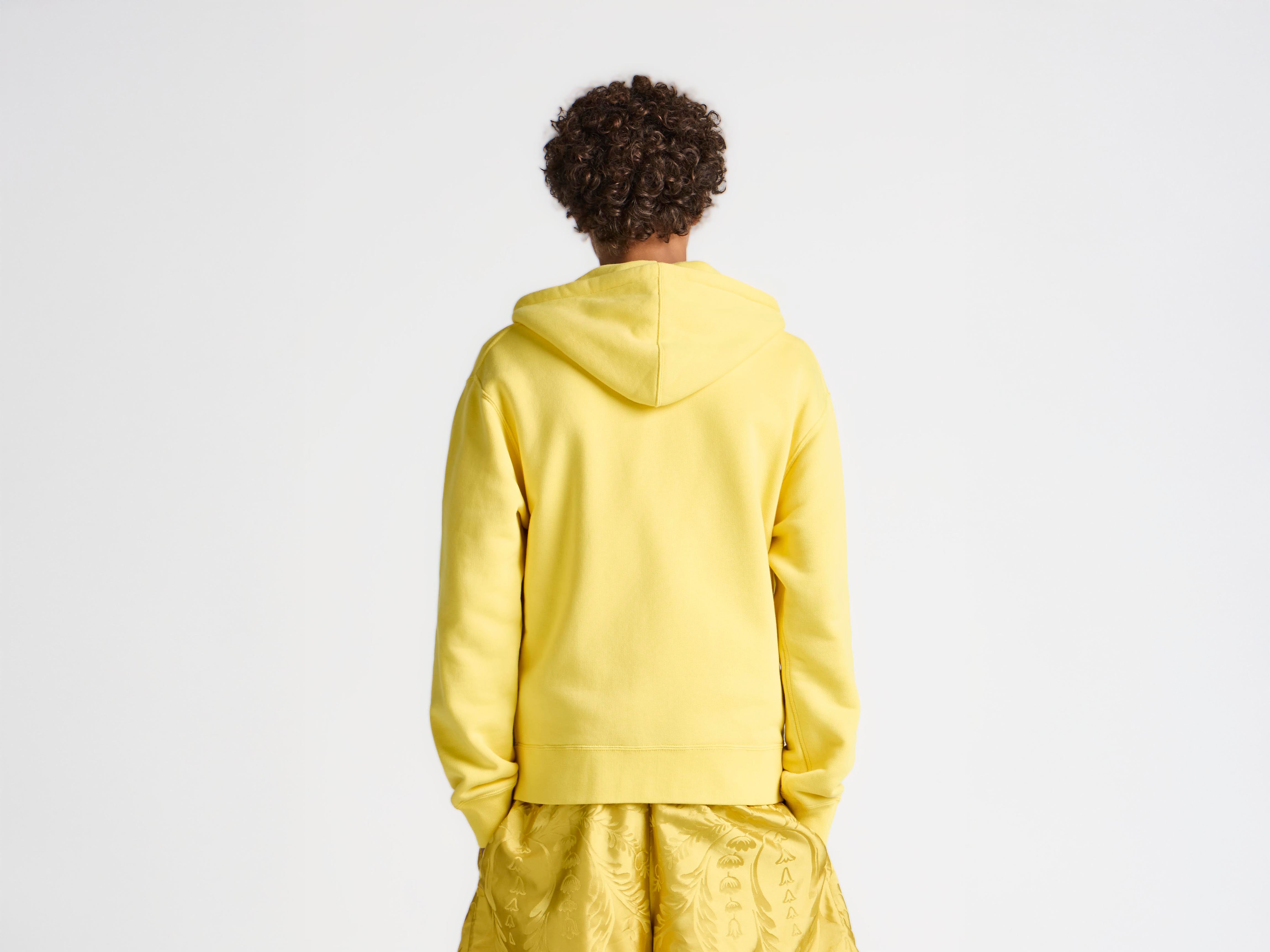 MENS COWBOY FRONT ZIP HOODIE IN LEMON in LEMON JW0286PG1901207XXS