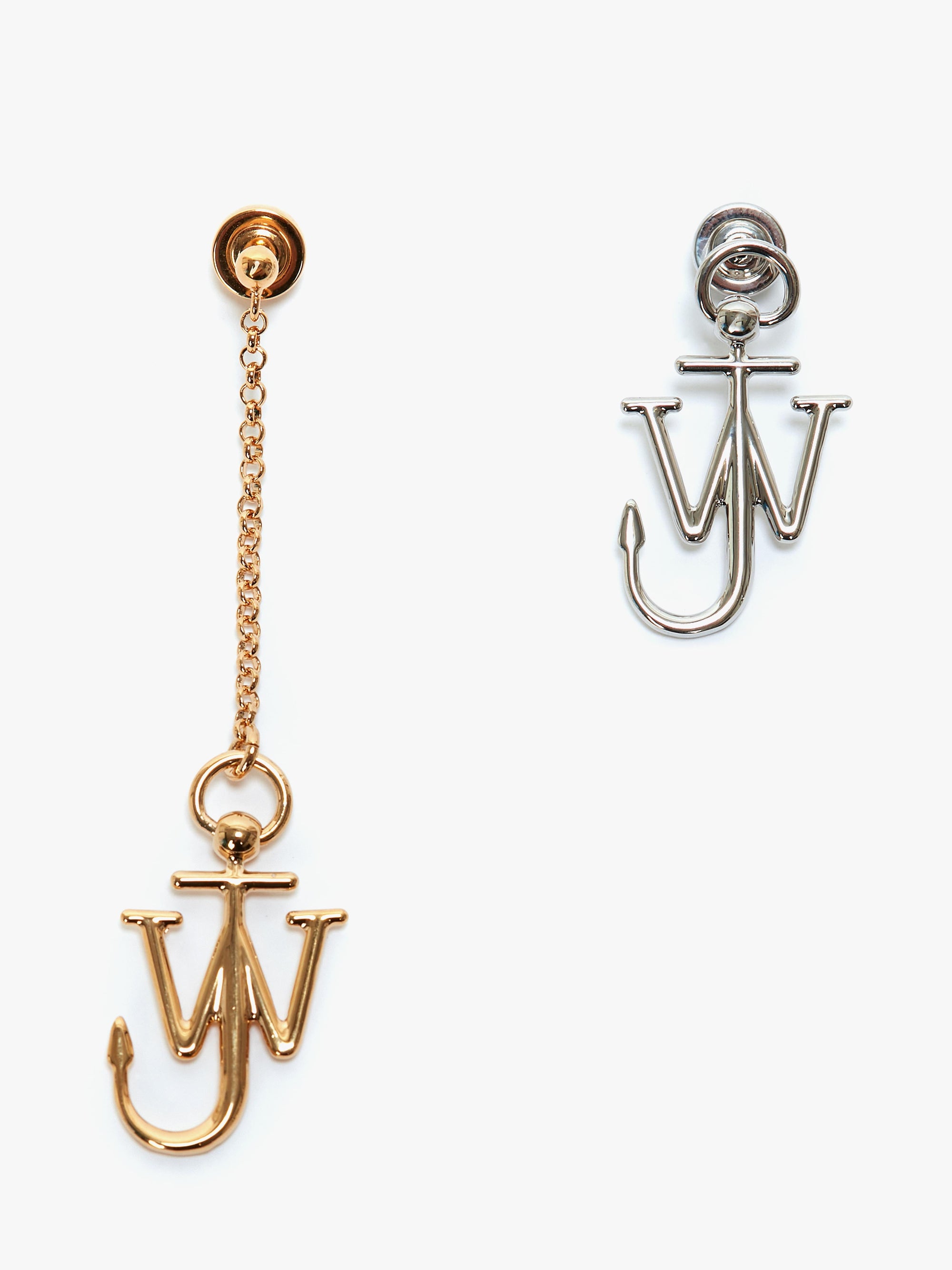 ASYMMETRIC ANCHOR EARRINGS