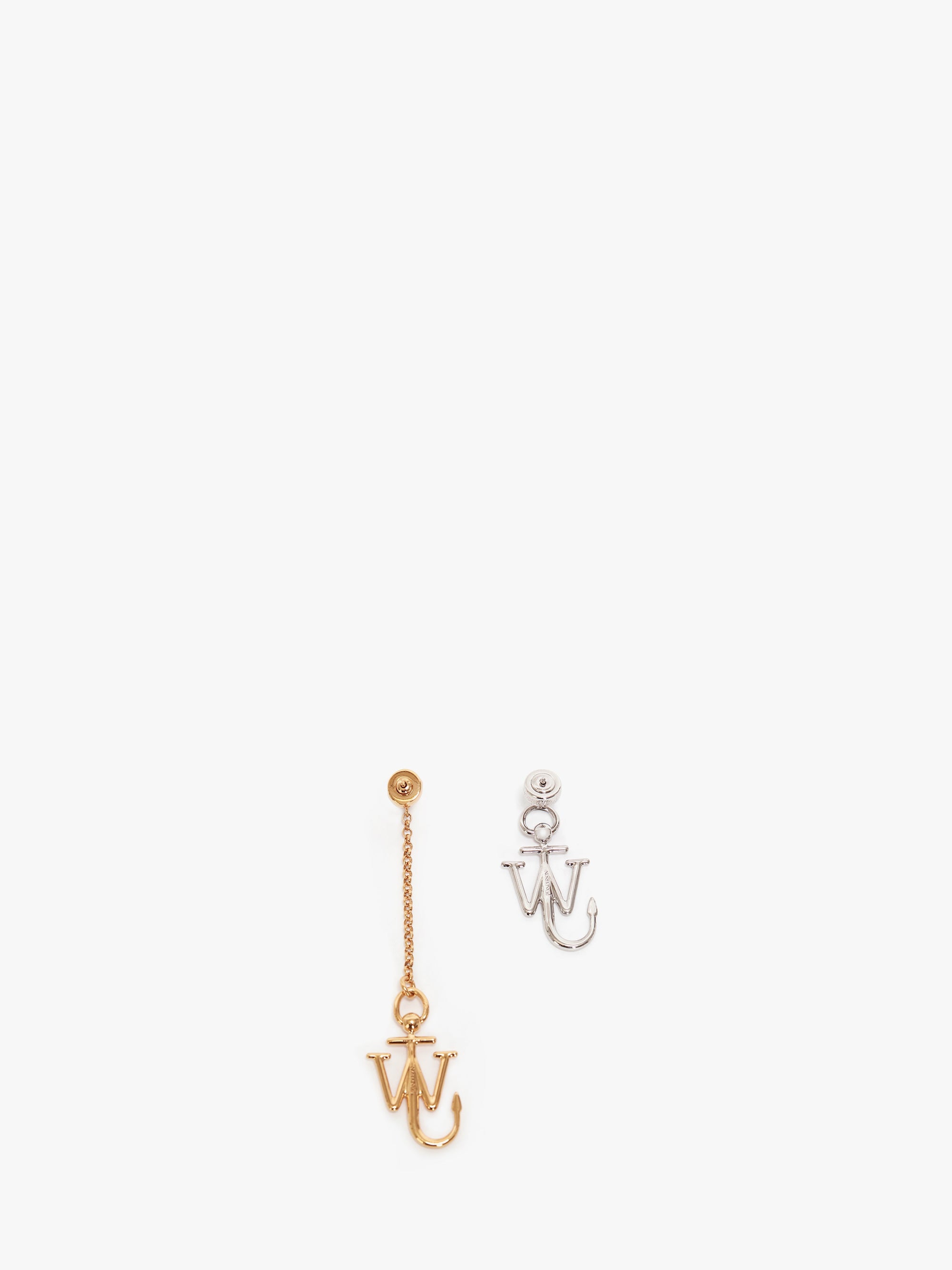 DROP CHAIN EARRINGS WITH JWA ANCHOR CHARM