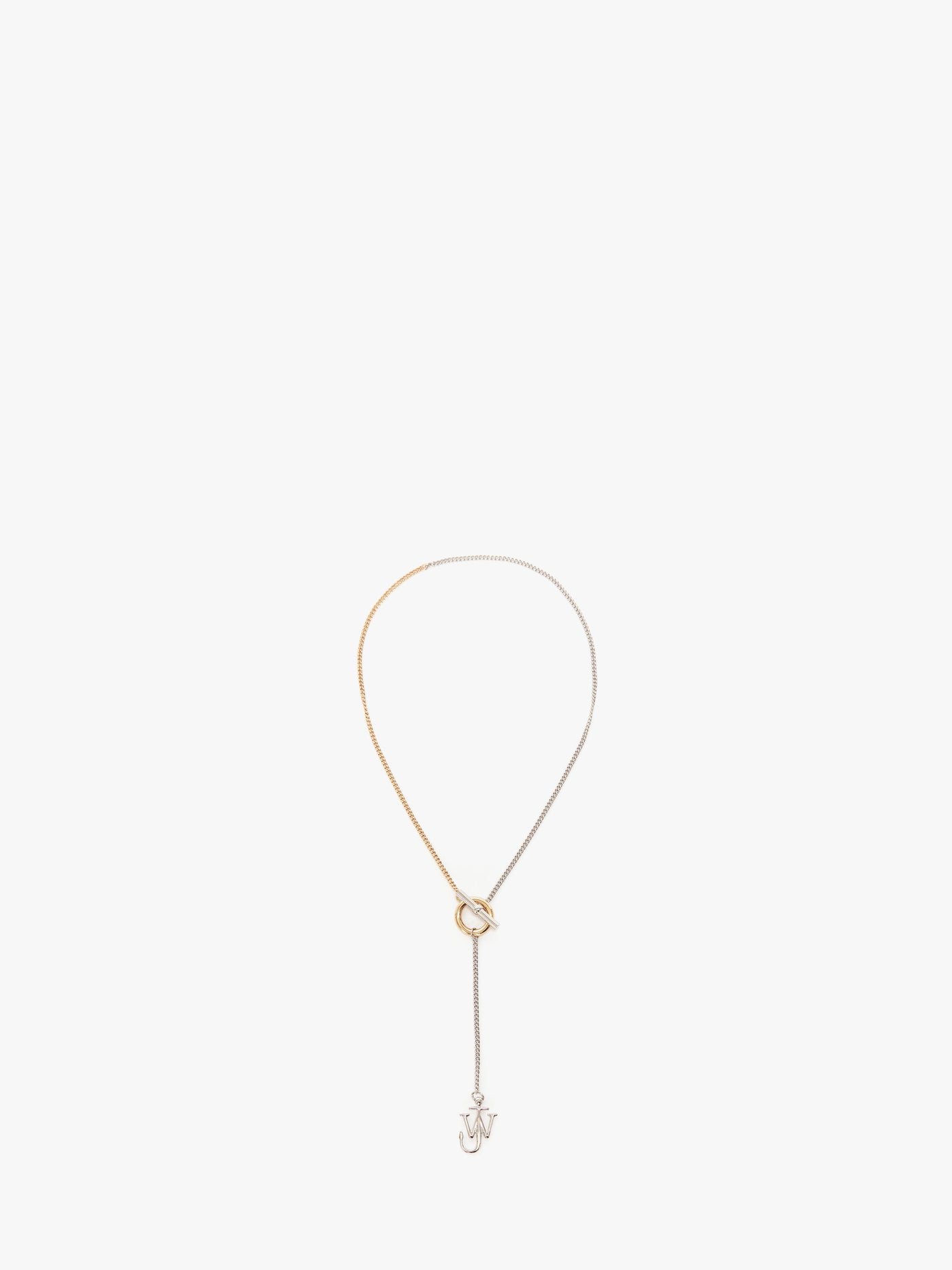 CL_ANCHOR PENDANT NECKLACE - GOLD/SILVER TONE_JY0176OT0029