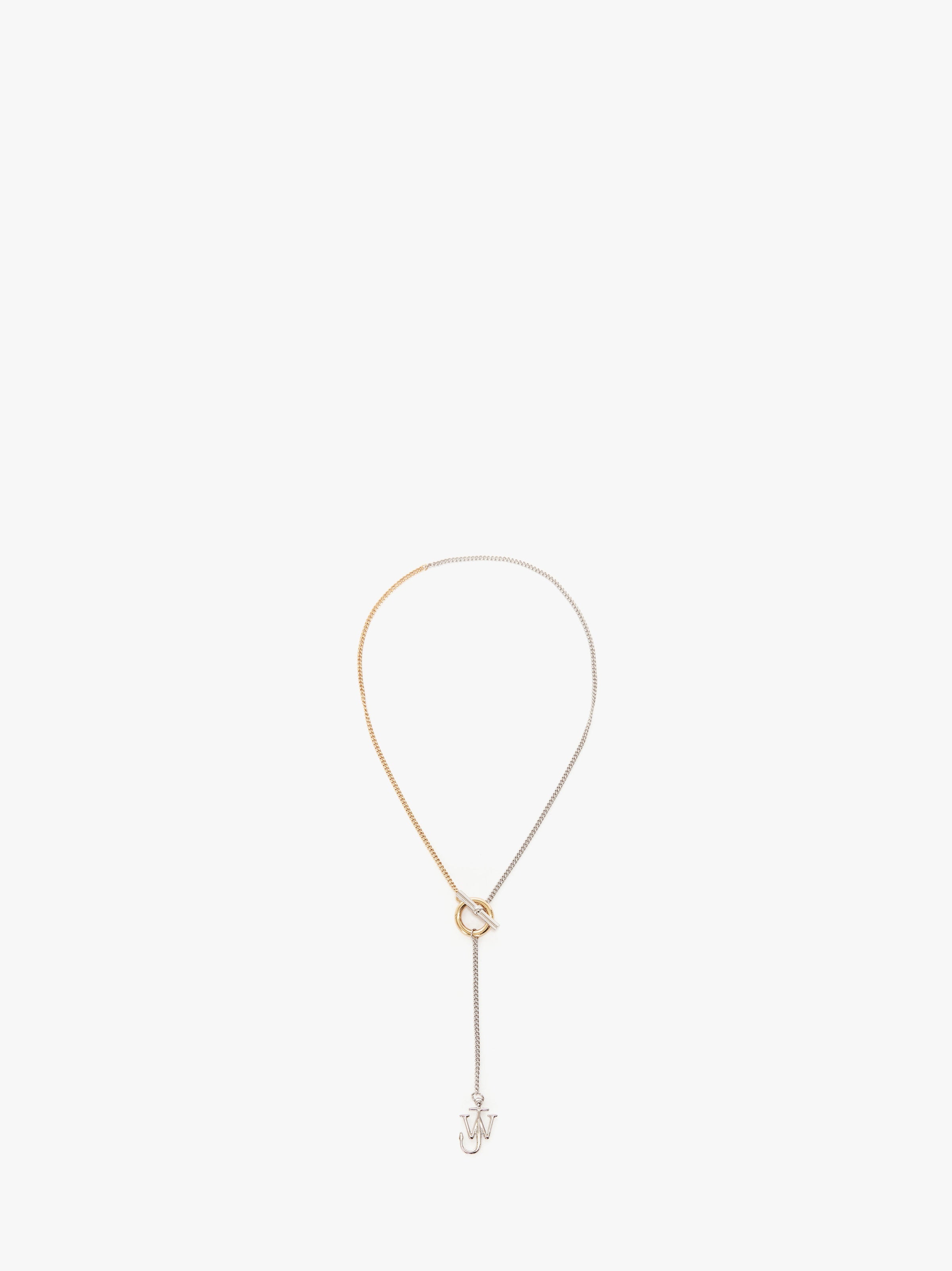 CL_ANCHOR PENDANT NECKLACE - GOLD/SILVER TONE_JY0176OT0029