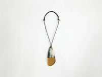 large tear drop pendant black Product Front 1