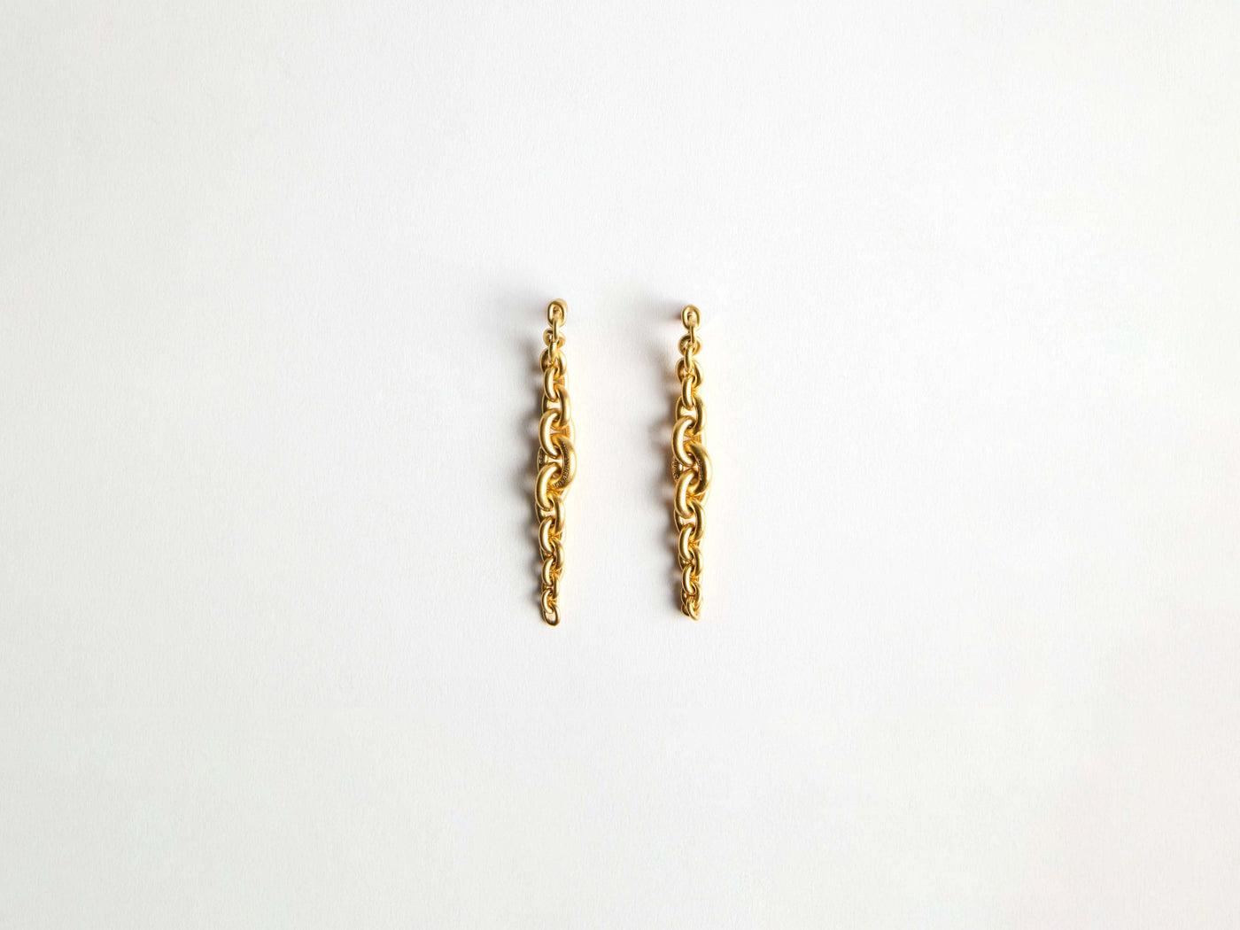 chain earrings gold Product Front 1