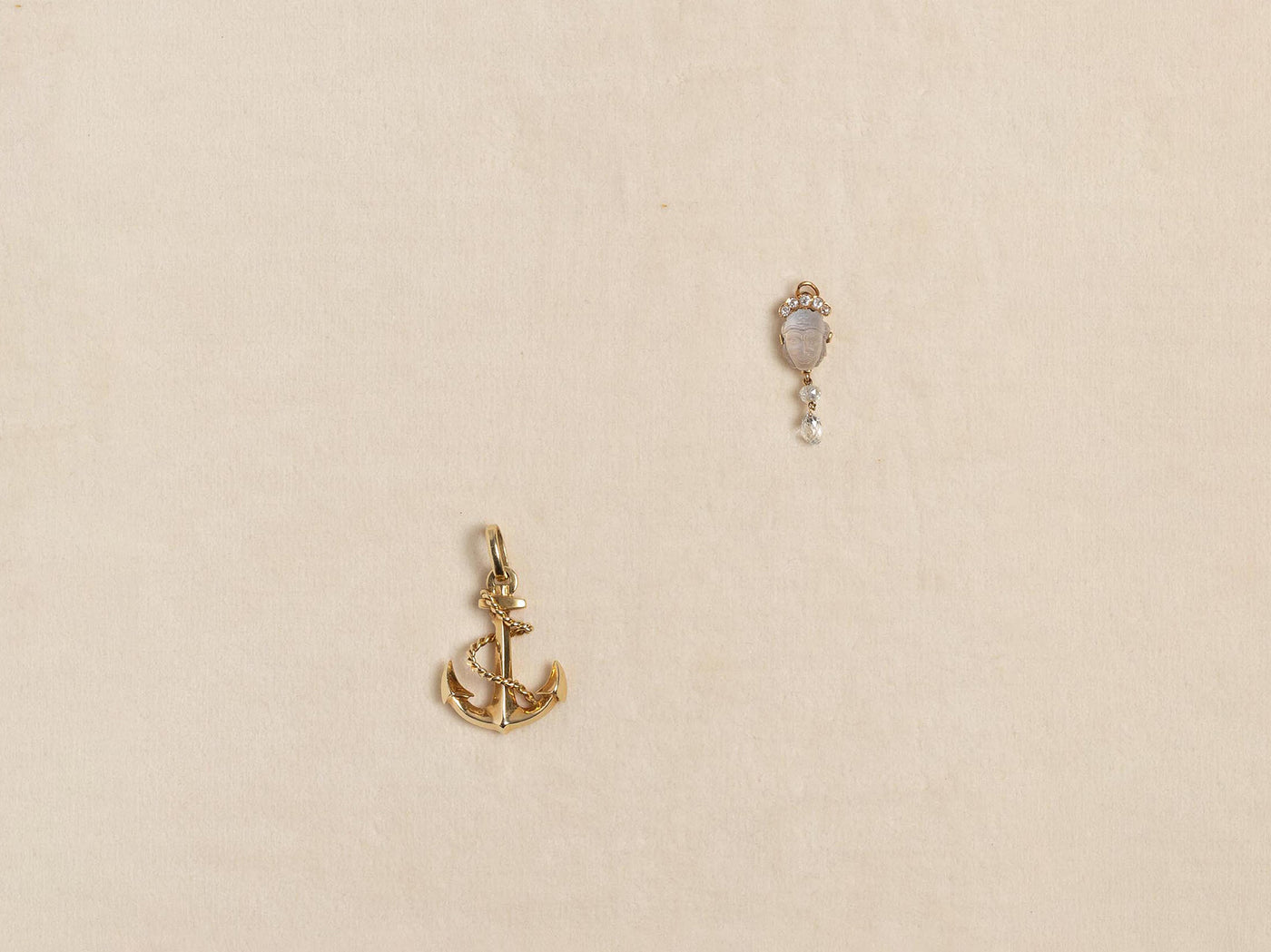 ANCHOR PENDANT IN 8K GOLD