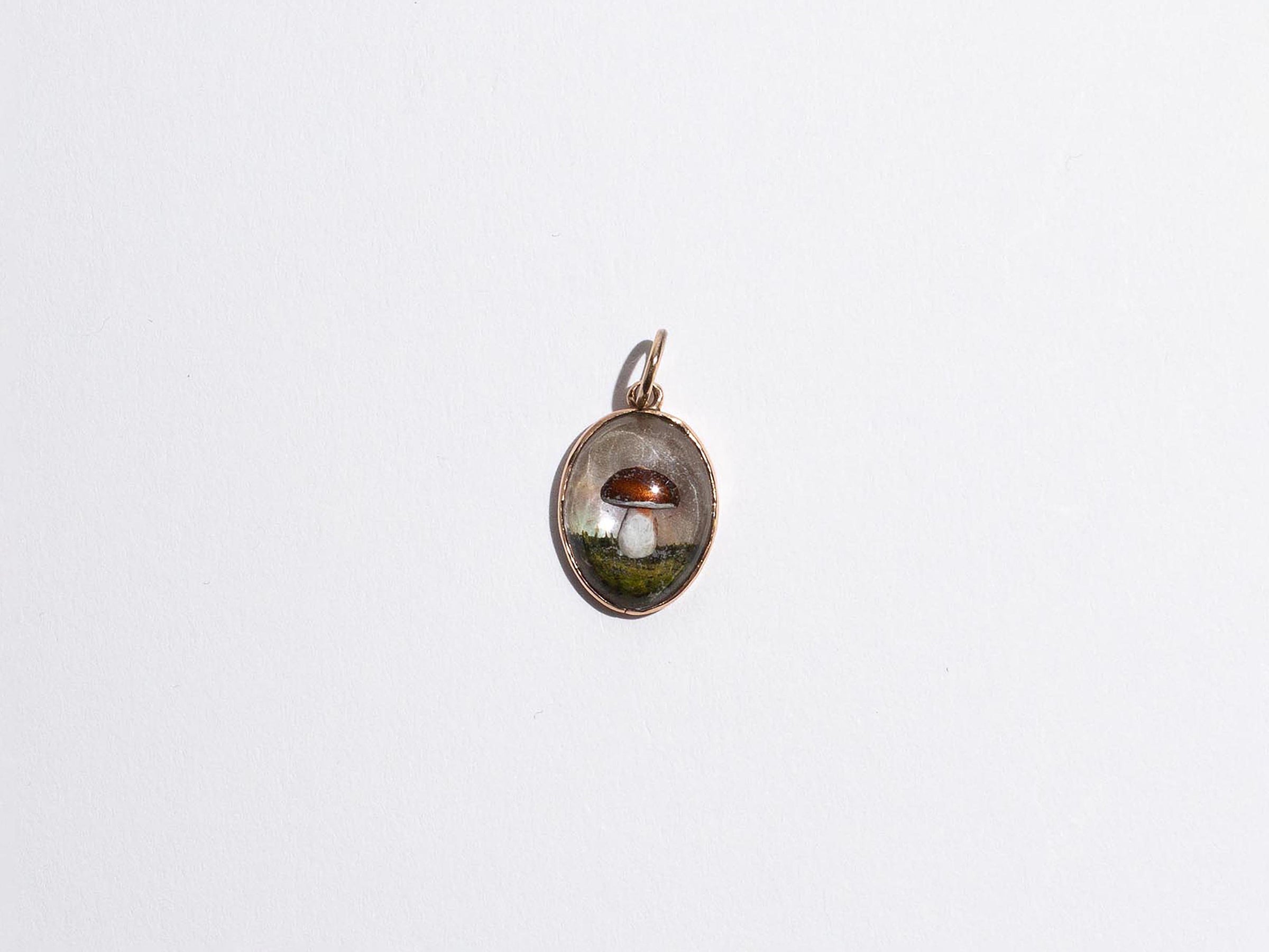 MUSHROOM PENDANT IN 14kt GOLD