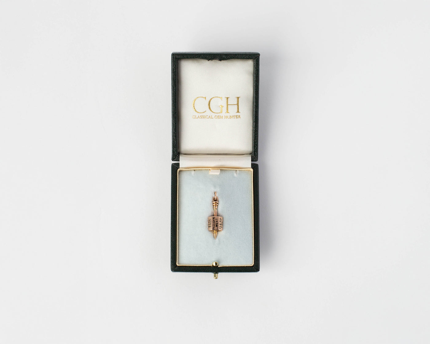 ENAMEL SPINNING TOP PENDANT IN 9kt GOLD