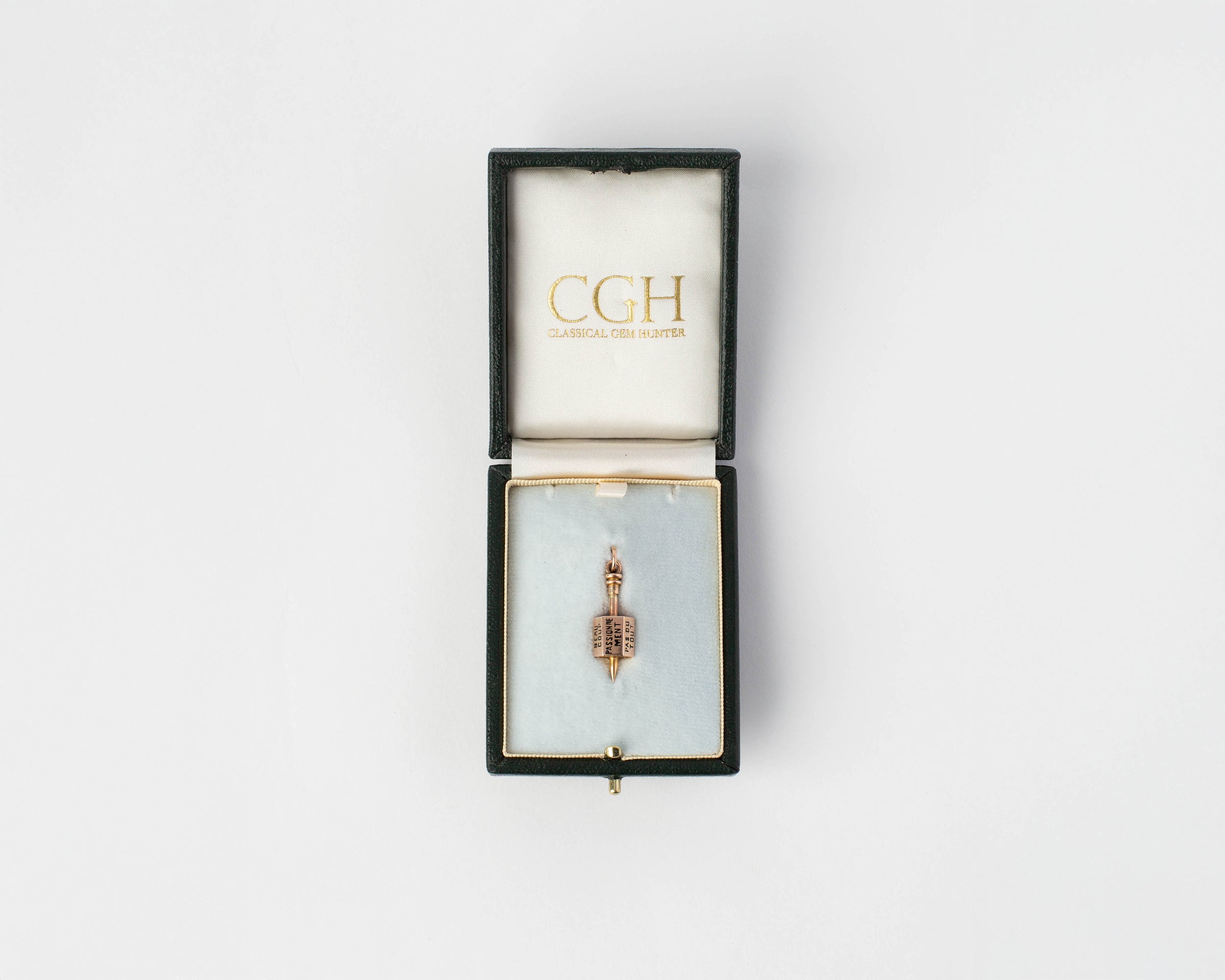 ENAMEL SPINNING TOP PENDANT IN 9kt GOLD