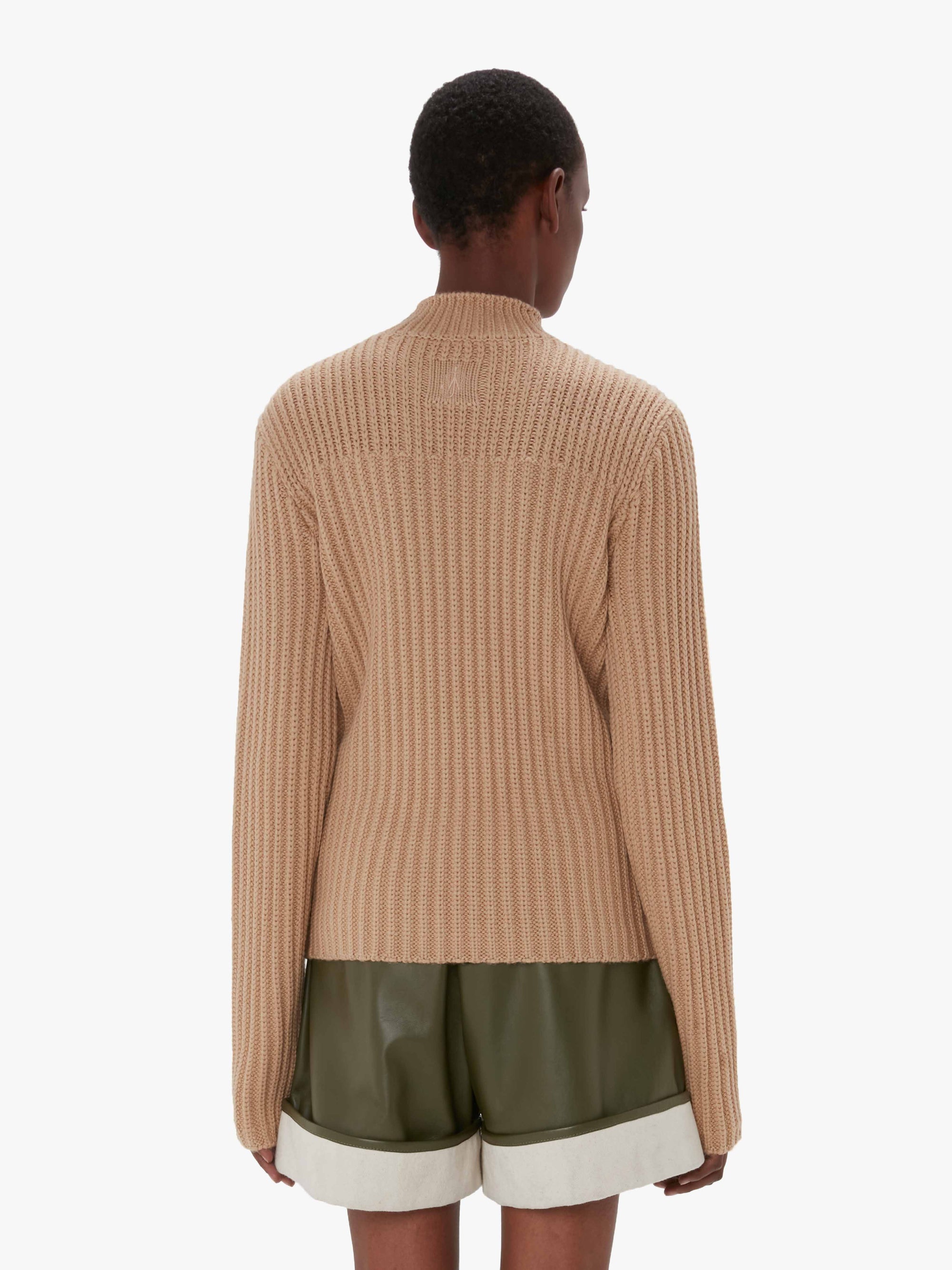 PANELLED FLAP SWEATER