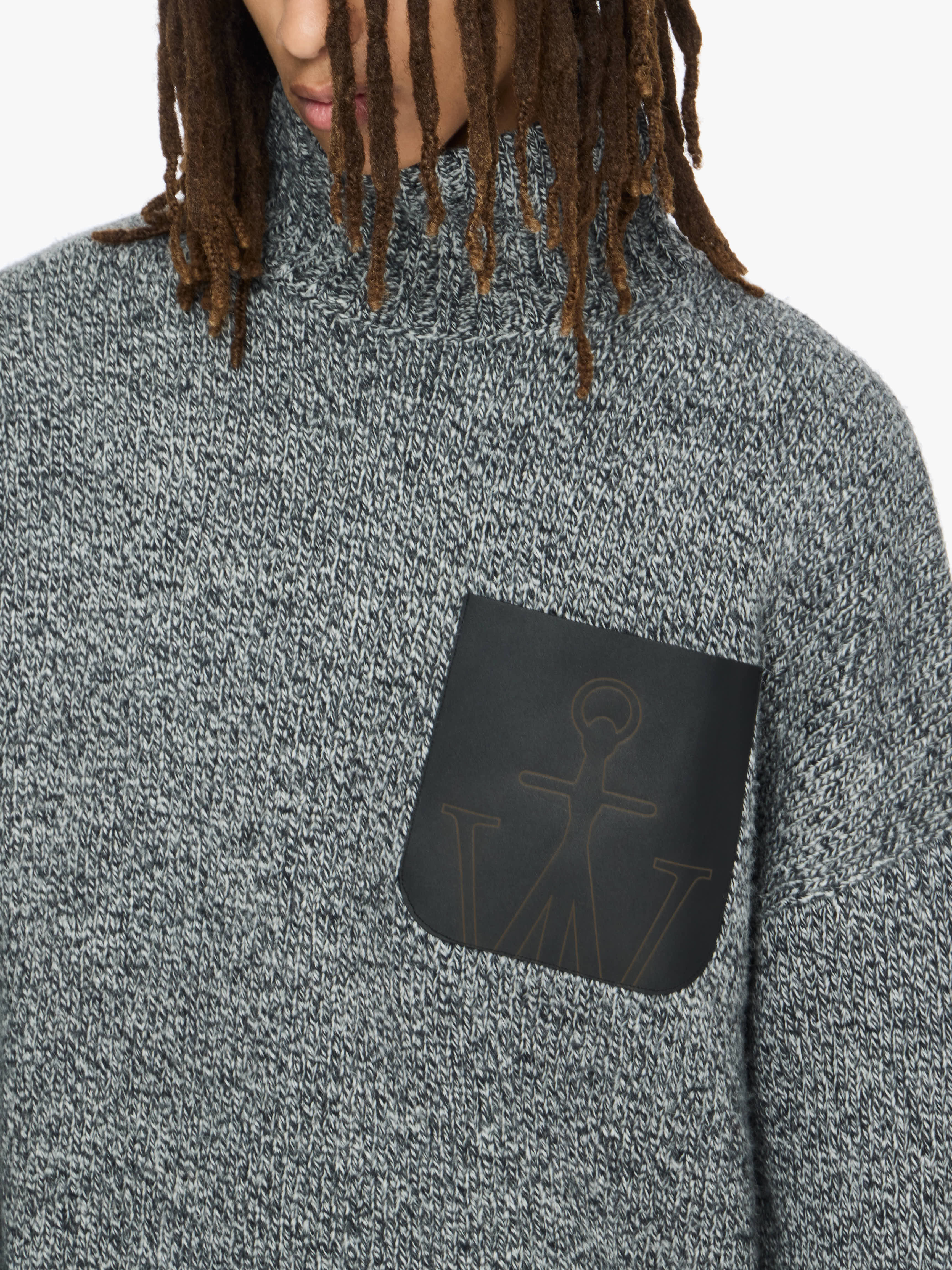 LEATHER PATCH POCKET JUMPER – JW Anderson