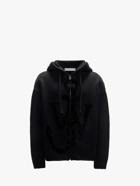 パーカー・フーディ JW Anderson Unisex Logo Embroidered Hoodie Black JW Anderson Men's Embroidered Logo Hoodie | Neiman Marcus