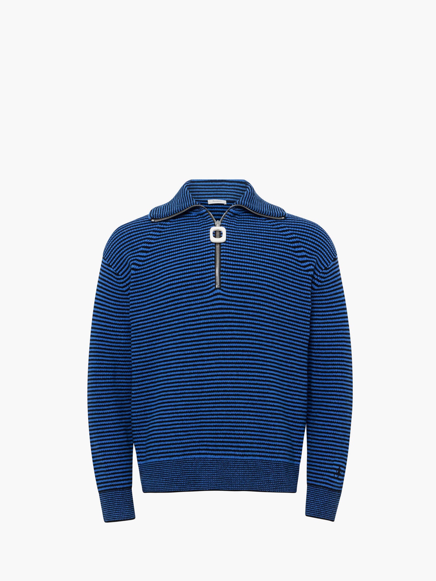 CL_HALF ZIP JUMPER - BLUE/BLACK_KW1285YN0408